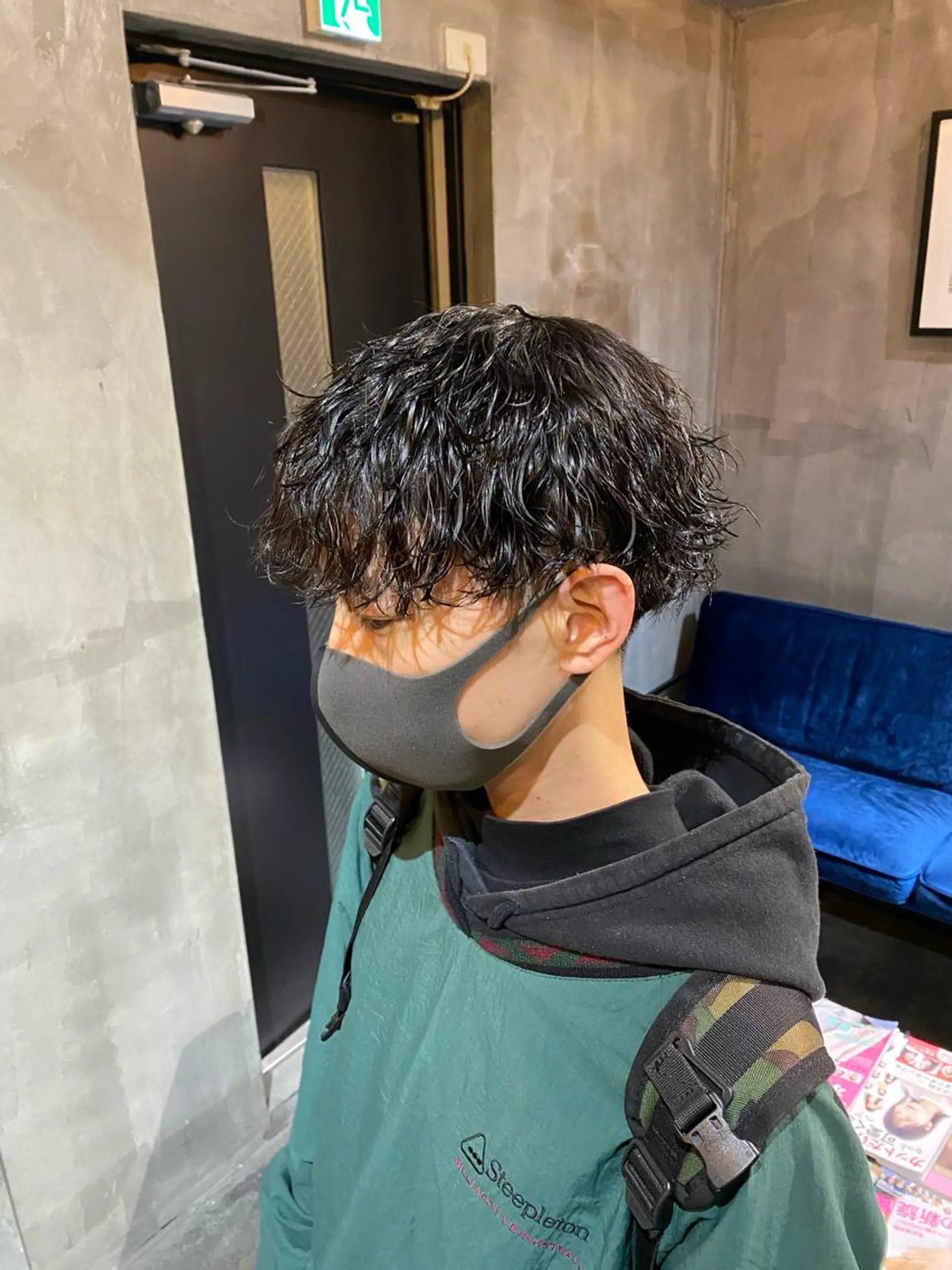 ショート パーマ メンズ カット パーマ Agu hair lore沼館店所属・八戸パーマ/メンズパ ーマ/シンゴ。のヘアスタイル