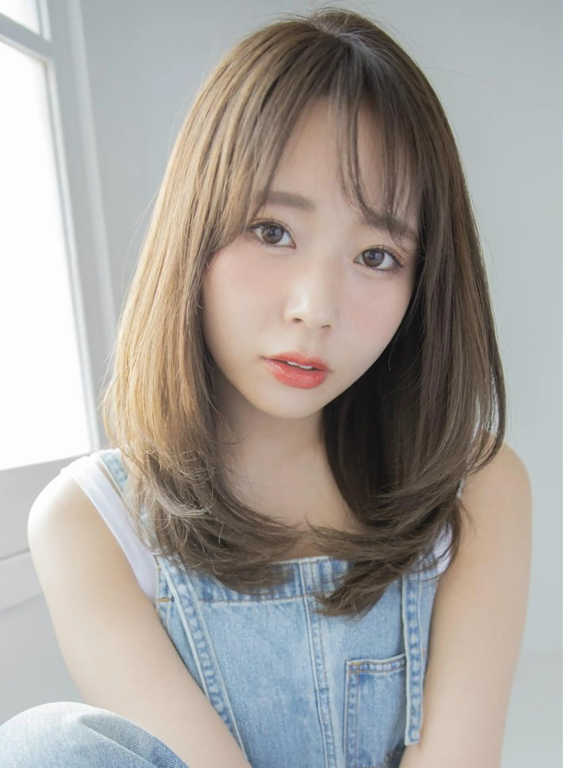 セミロング カラー ヘアカラー トリートメント 【全席個室サロン】 NUMBER 天王寺のヘアスタイル