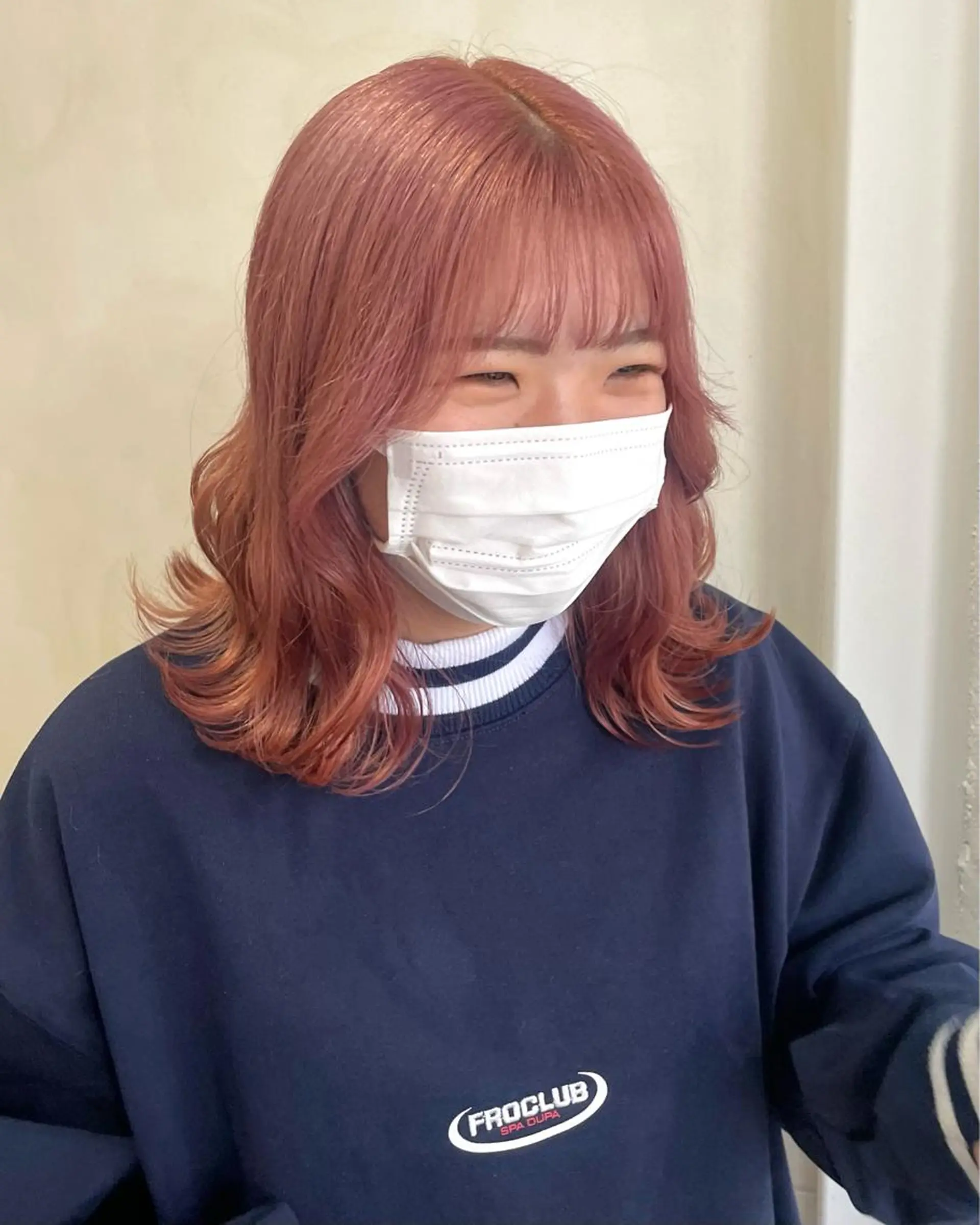 ミディアム カラー ベージュカラー ブリーチ ピンクカラー ピンクベージュ ヘアカラー ⌇ROMEO京橋店⌇ 鎌谷明星🪷のヘアスタイル