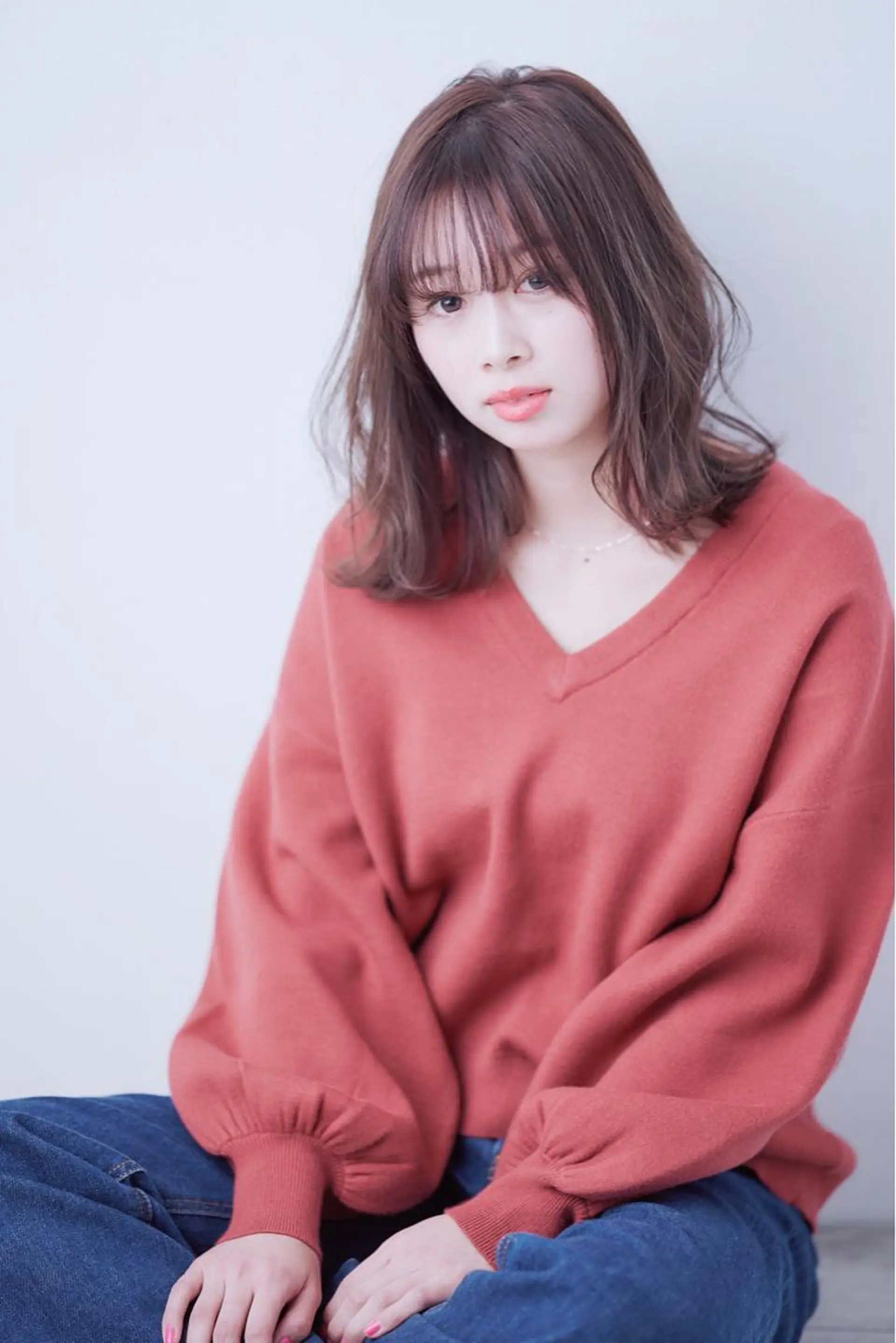 ミディアム カラー パーマ カット ヘアカラー トリートメント 年間1500人担当 代表　南一路のヘアスタイル