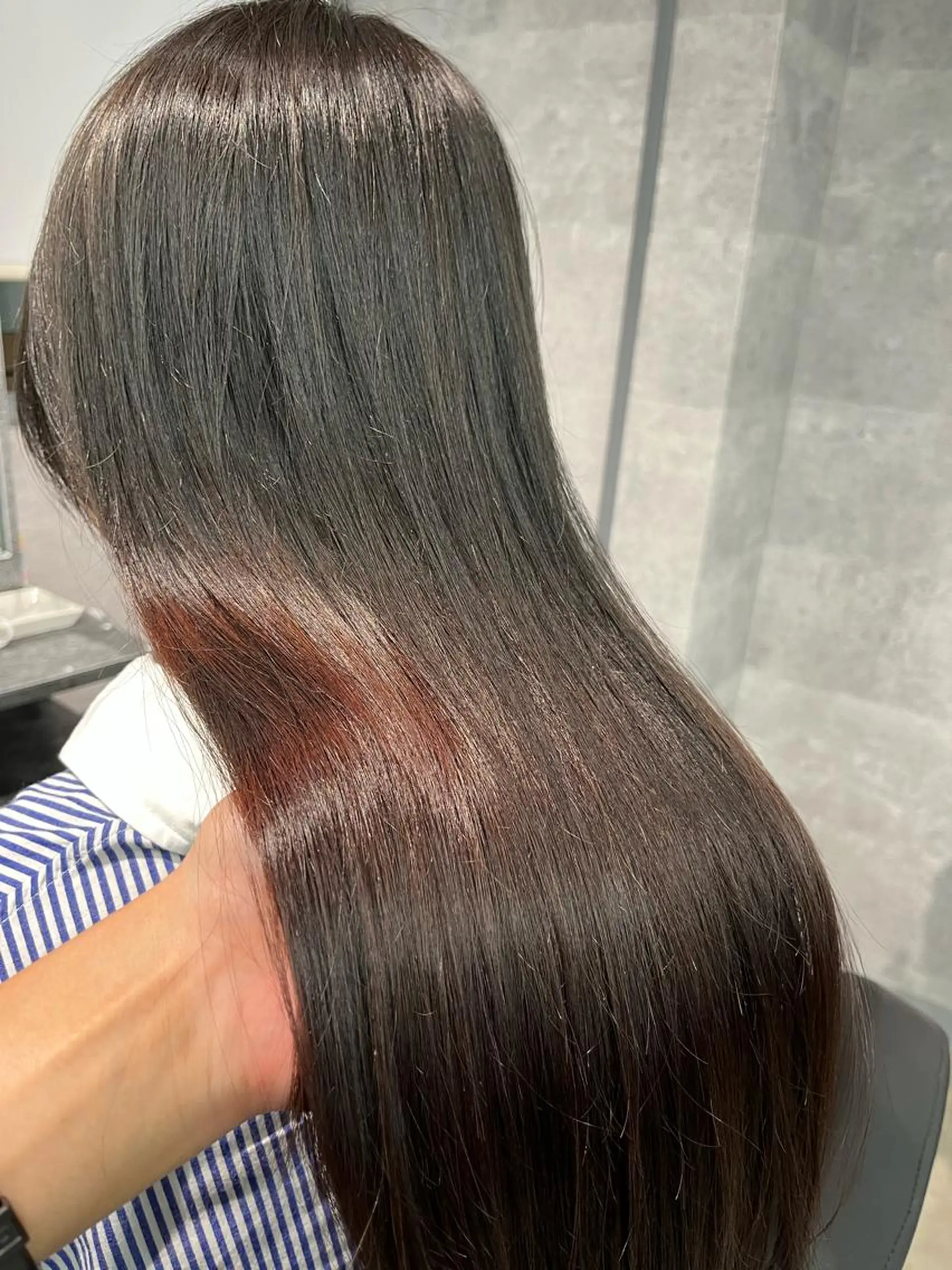 ロング 1%【横浜】 髪質改善&ケアカラーのヘアスタイル