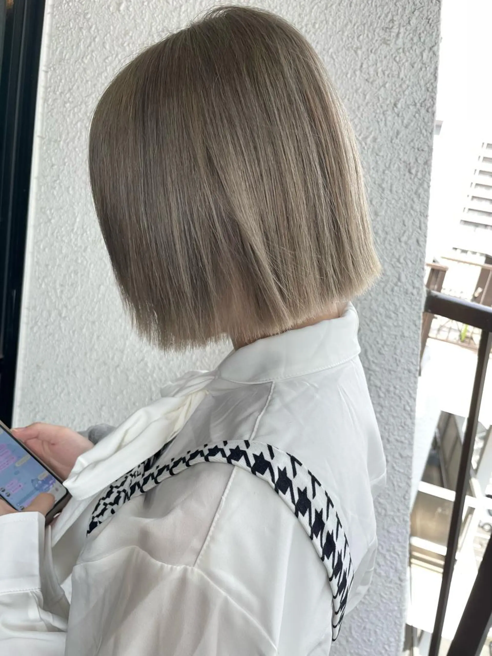 ミディアム ボブ カット ヘアカラー トリートメント vivre libre所属・vivre libreのヘアスタイル