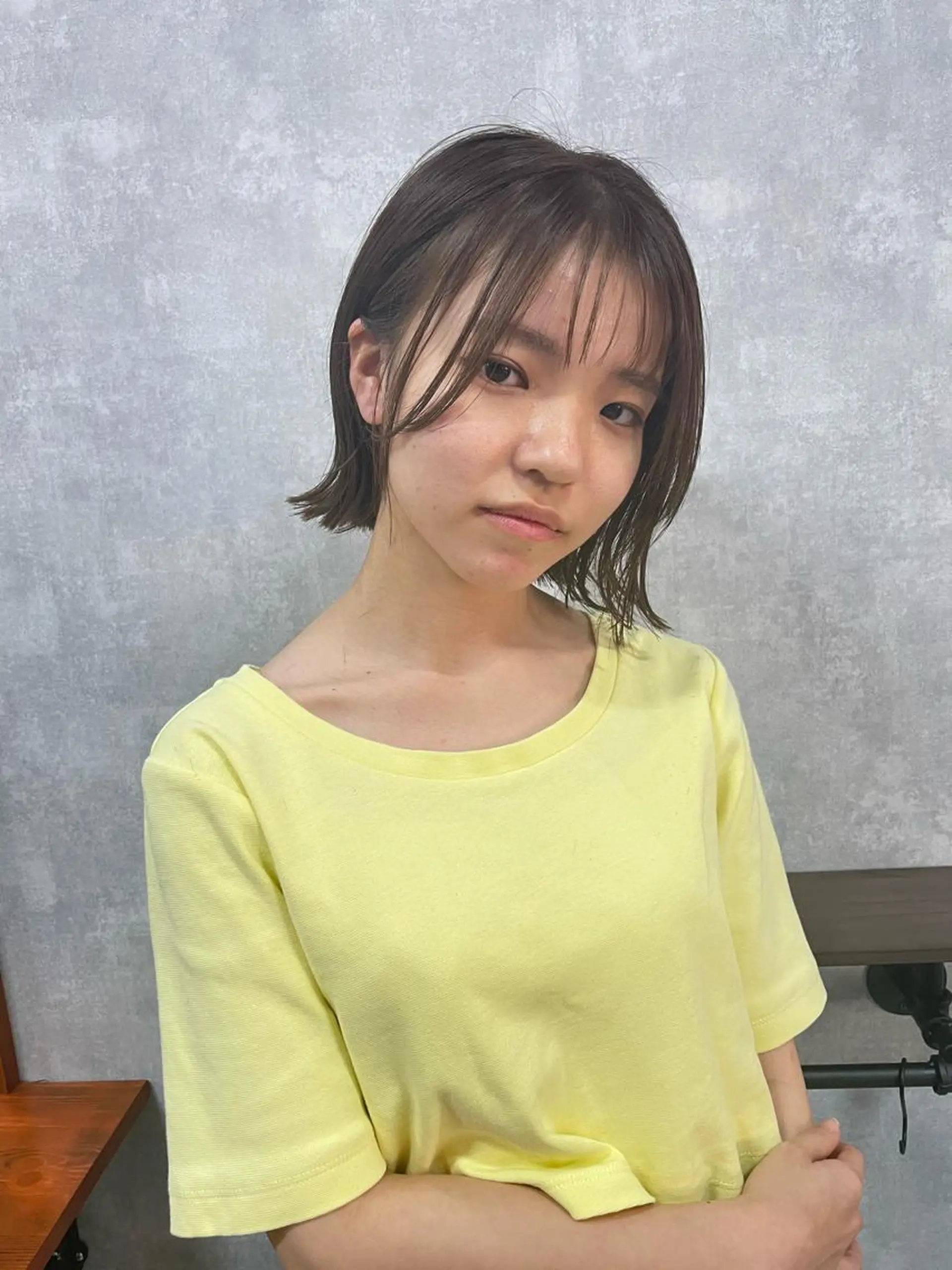 ショート 切りっぱなしボブ ショートボブ ハンサムショート 丸みショート アッシュ カット ヘアカラー トリートメント C’LD hair  produce /シールドヘア所属・モテ髪/ボブ/ショー ト/アダチフウトのヘアスタイル