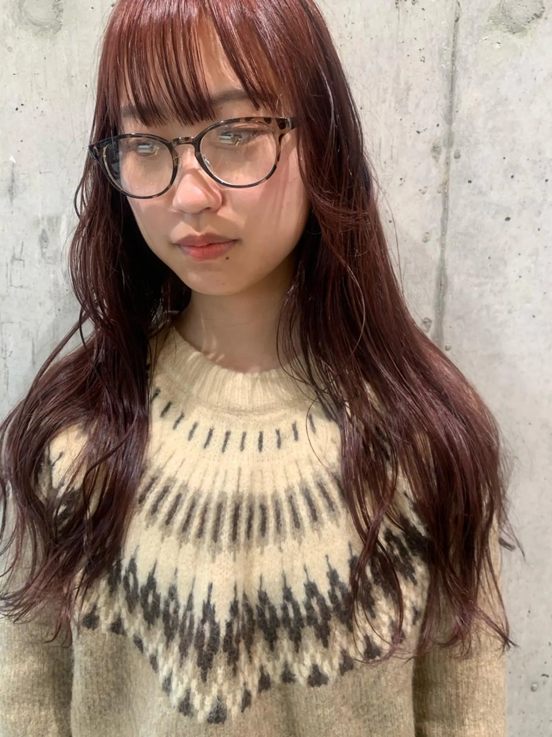 カラー AO所属・RISAKO 艶髪モテヘア🎀府中のヘアスタイル