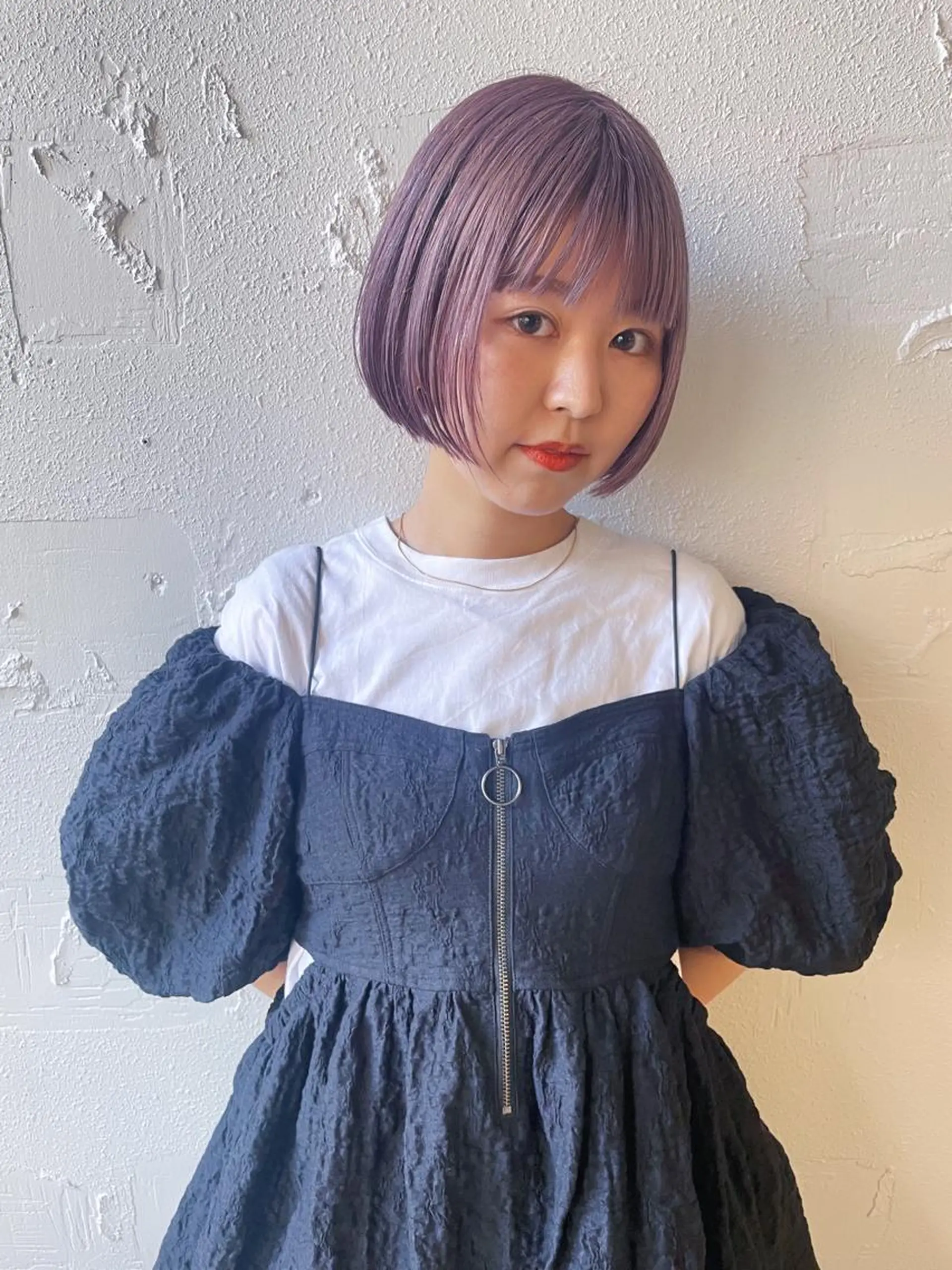 ミディアム ラベンダーベージュ enne /YUI🥣のヘアスタイル