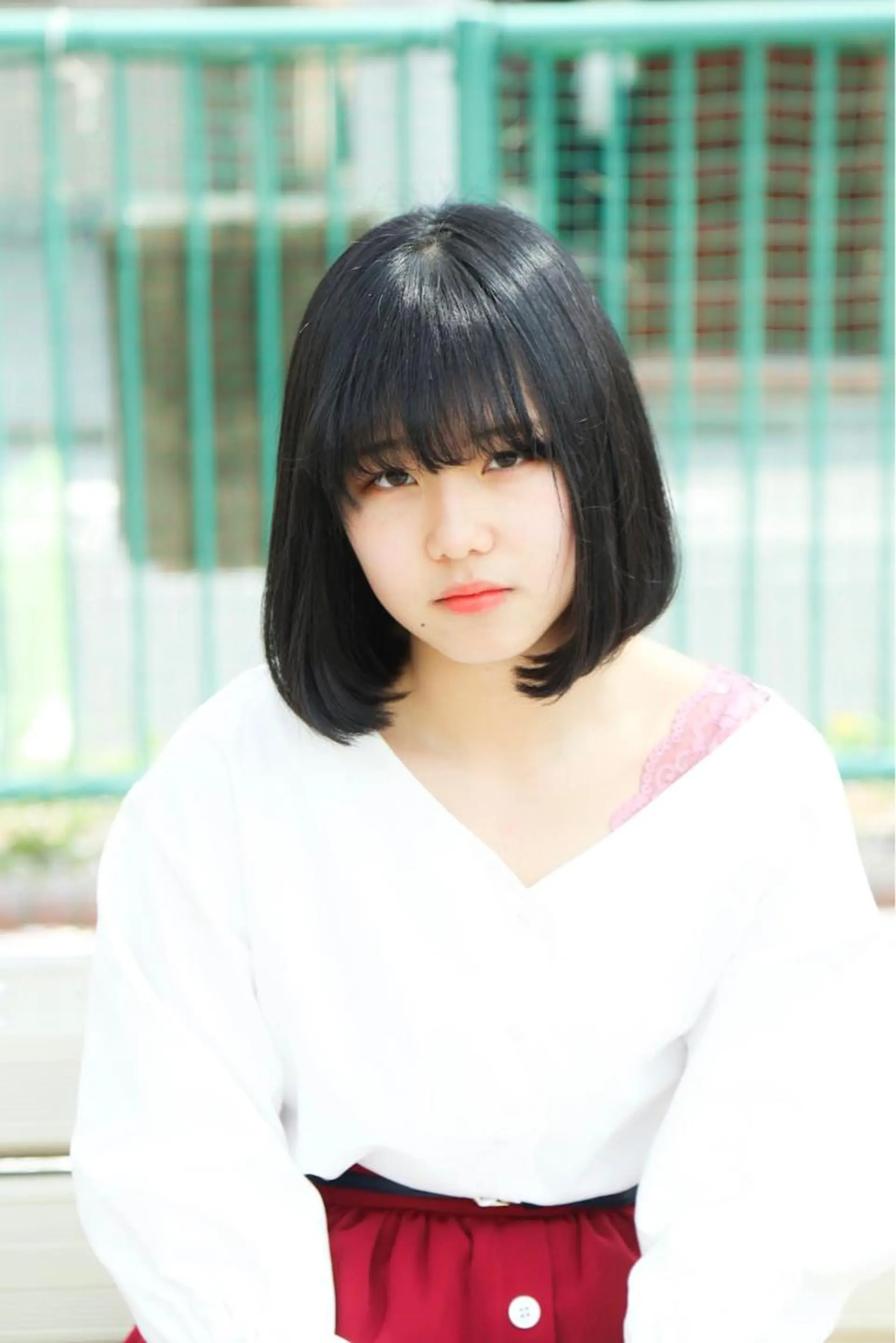 ミディアム カット 縮毛矯正 トリートメント オーストヘアージジ所属・TAI透明カラー 柔らかい縮毛矯正のヘアスタイル