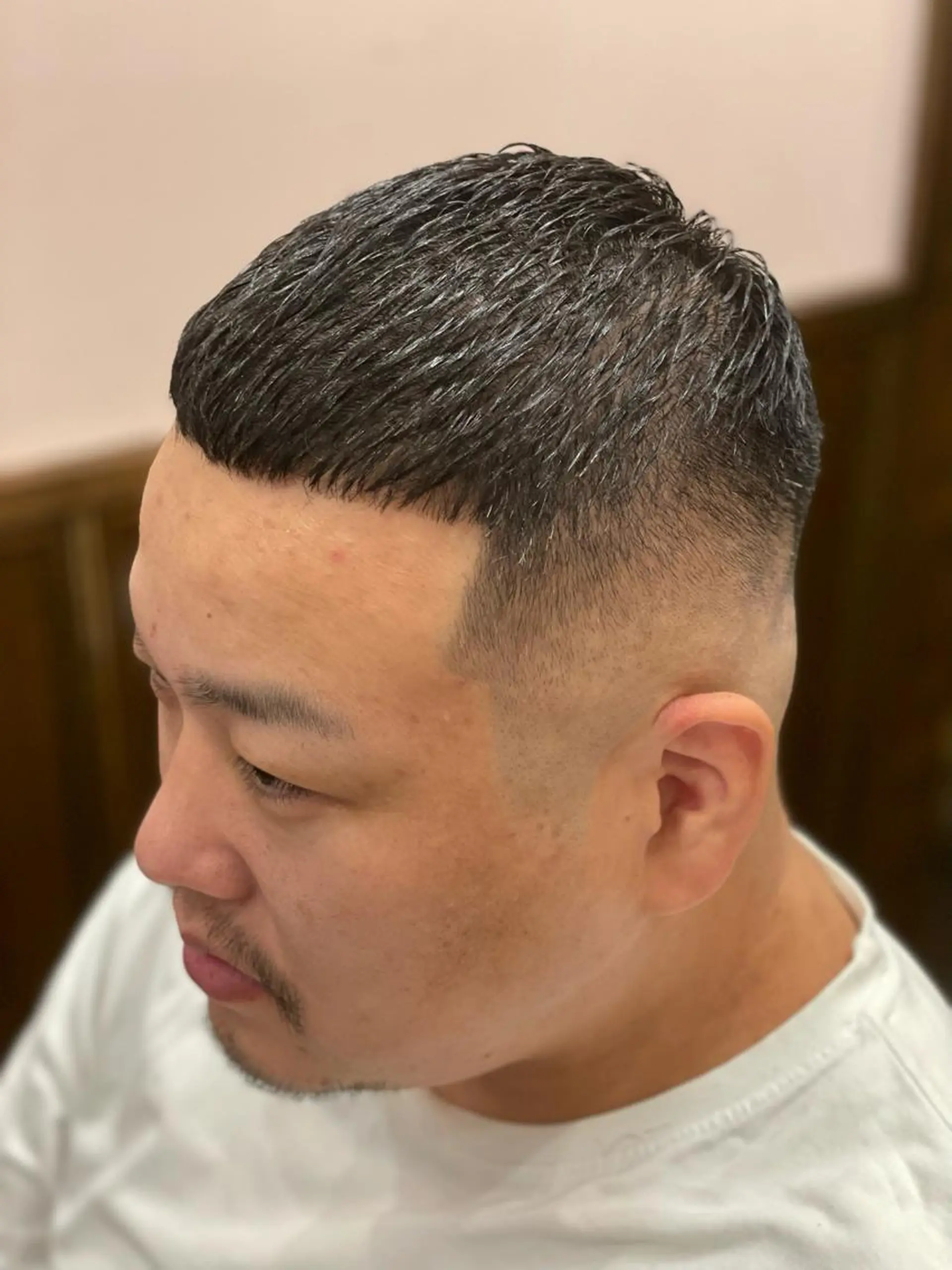 ショート メンズ フェードカット スキンフェード 大久保 竣太のヘアスタイル