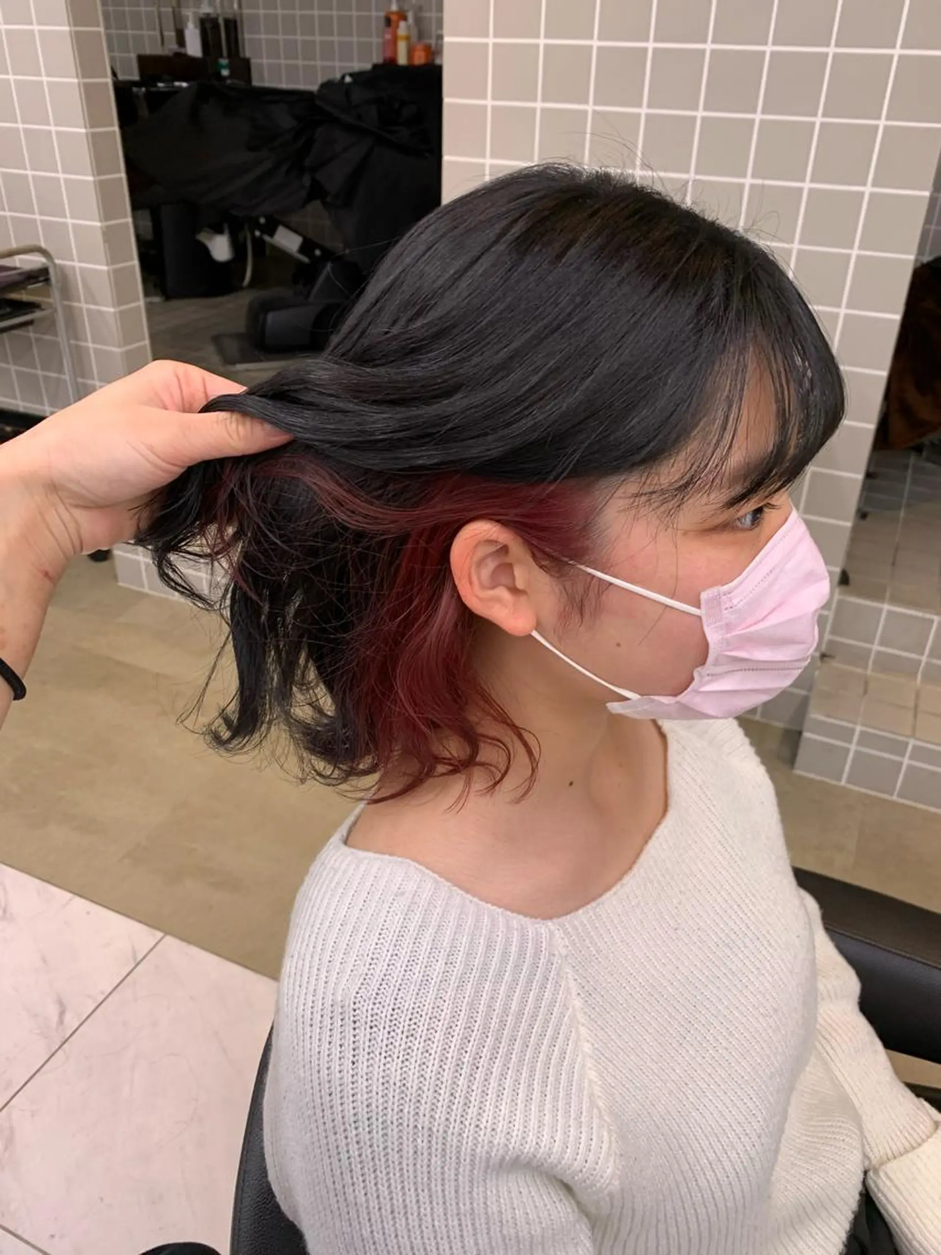 ミディアム カラー パーマ ヘアアレンジ メンズ neon hair所属・🩵 JURI🩵のヘアスタイル