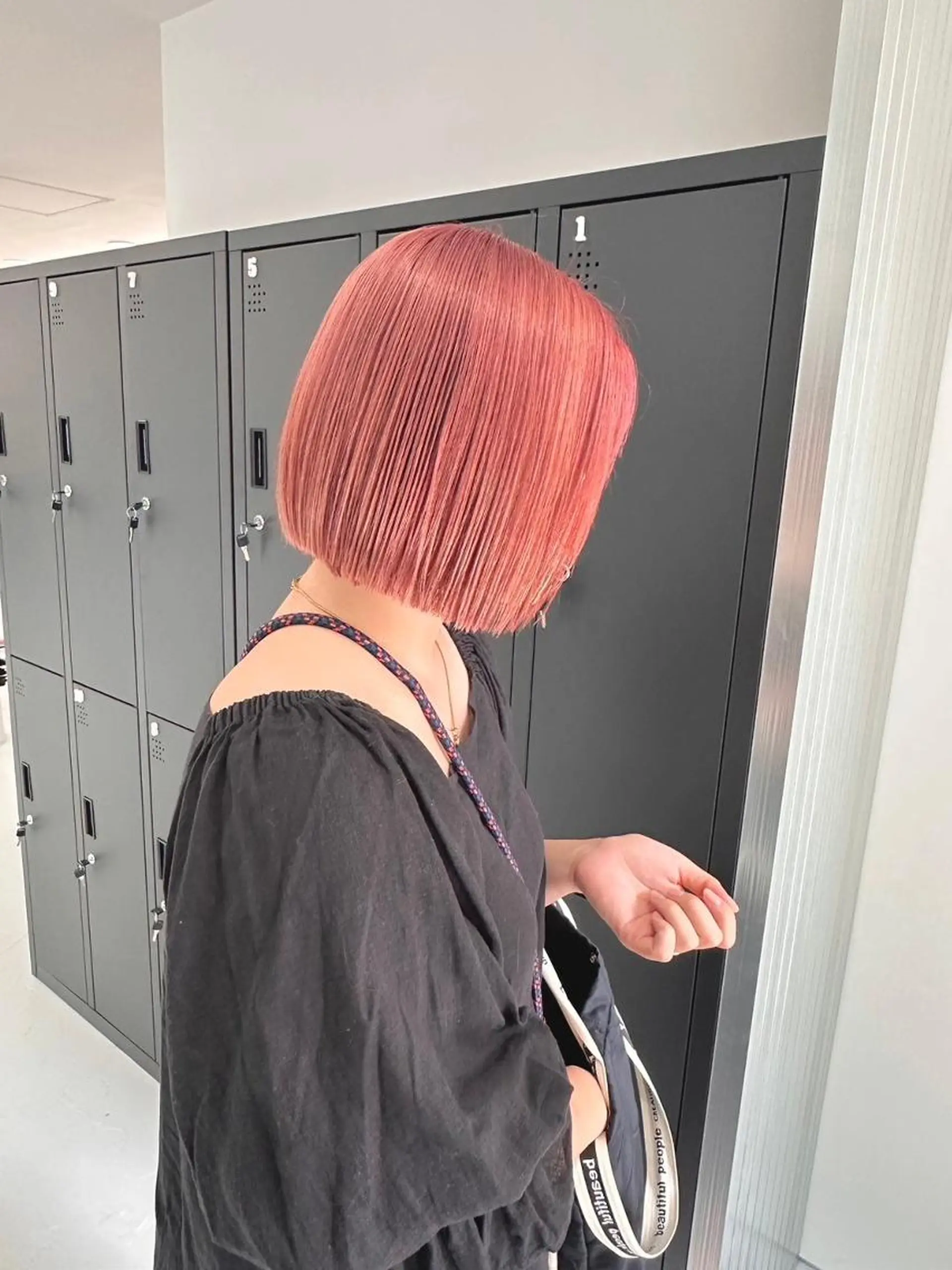 ミディアム カット トリートメント ピンクベージュ/新潟 万代/高橋桃葉🍑のヘアスタイル