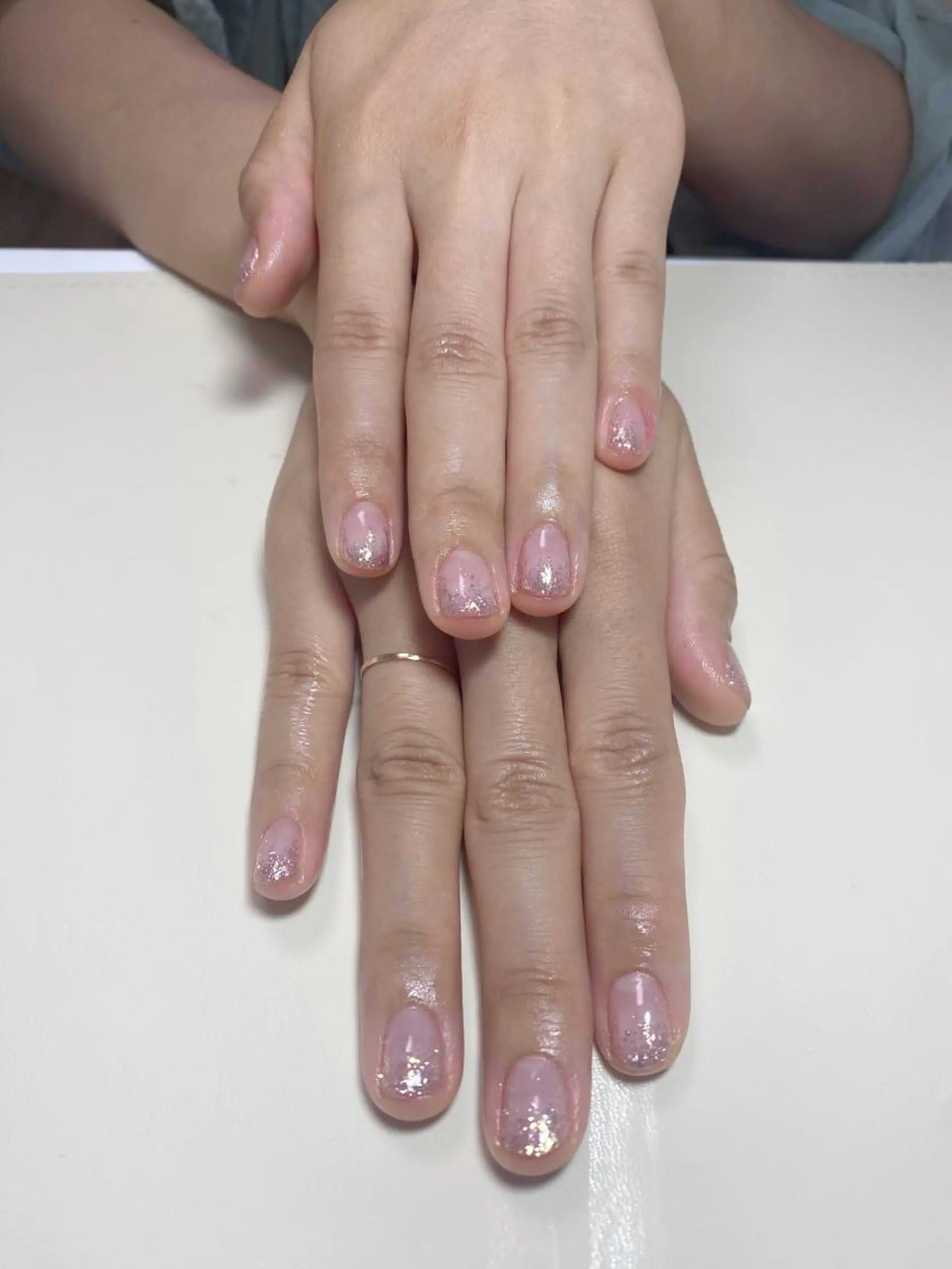 ネイル ラメ(グリッター) ラメグラデーション ハンドネイル Nail Salon K 🧸美爪育成のネイルデザイン
