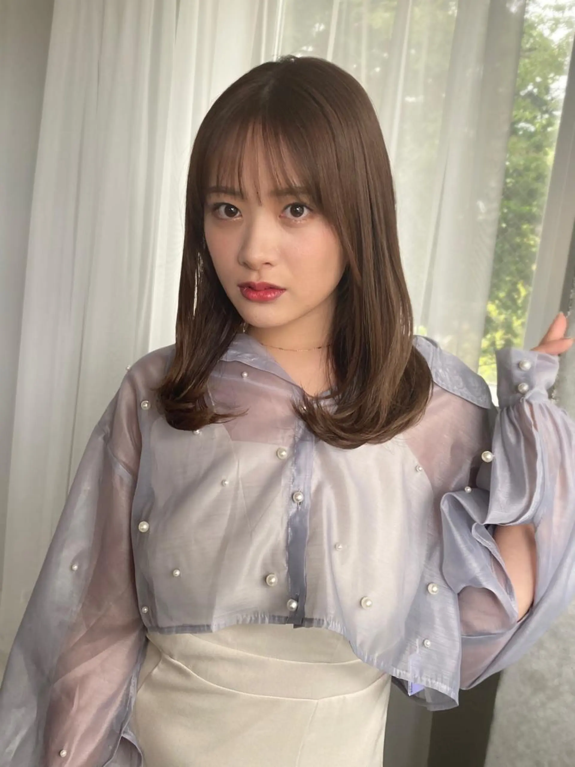 セミロング カラー Ash中目黒店 榊間茜のヘアスタイル