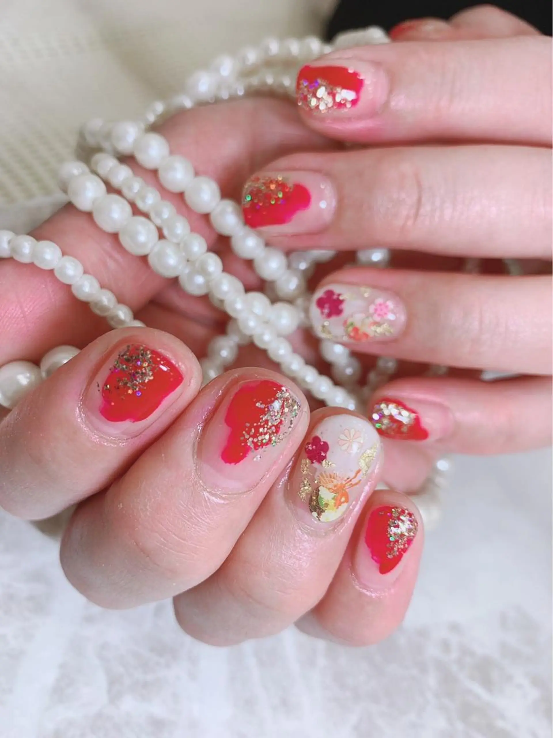 カラー ネイル CrealaLuce 岩国店のネイルデザイン