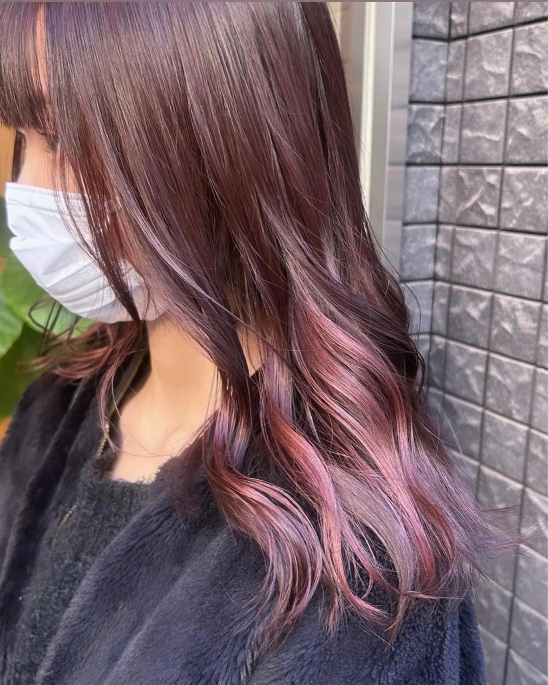 ロング カラー 舟橋 りんかのヘアスタイル
