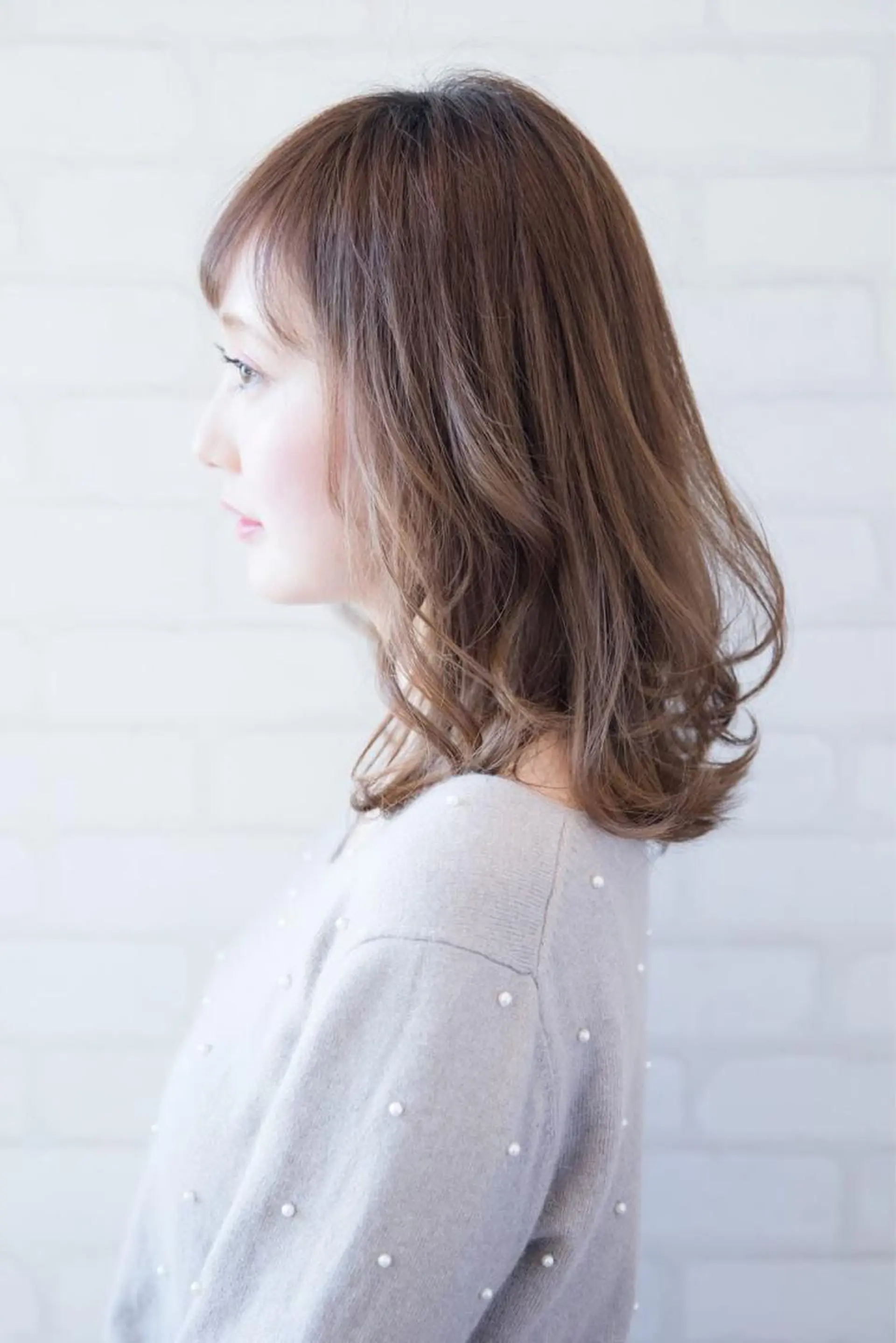 ミディアム カット ヘアカラー トリートメント 高橋 一矢のヘアスタイル