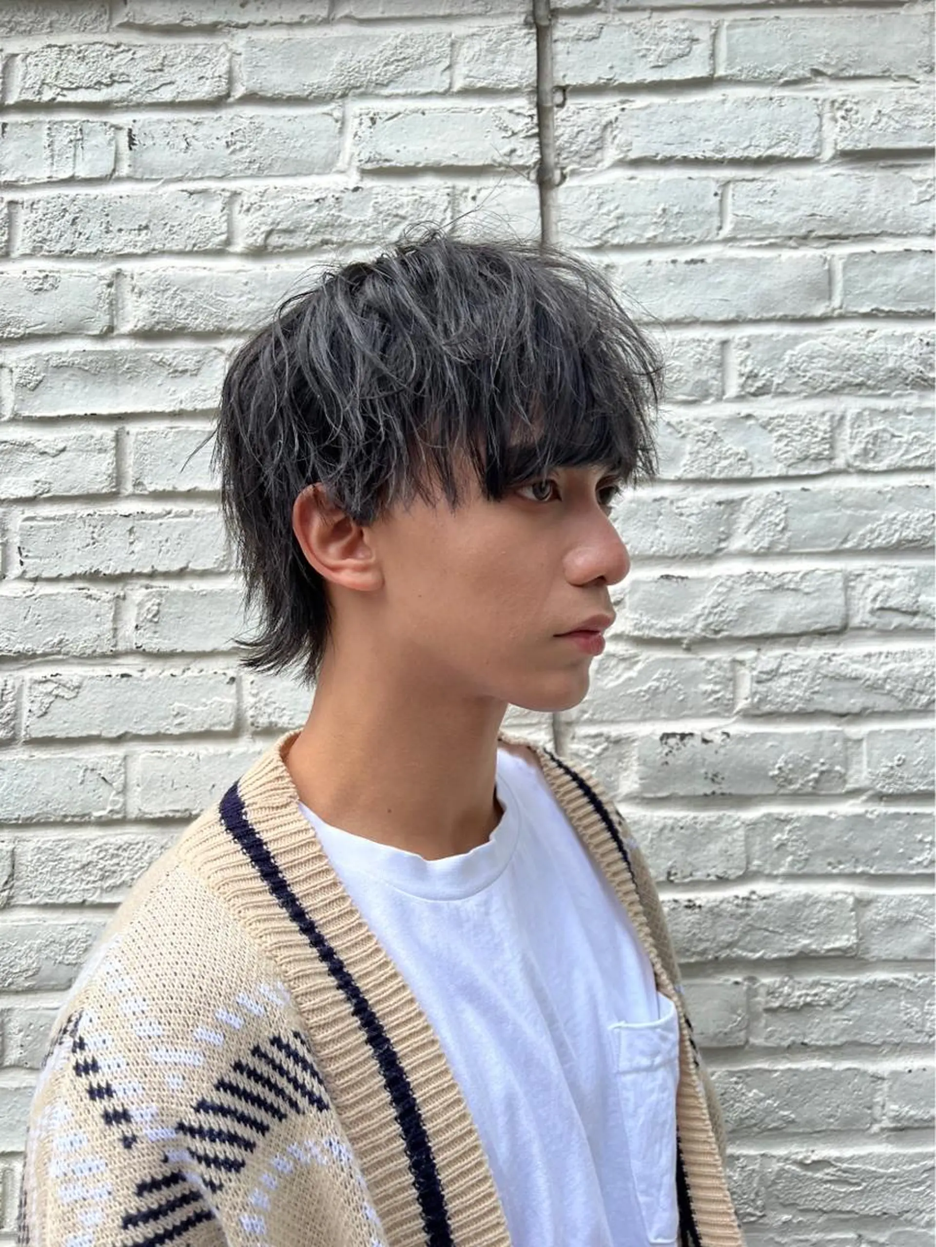 ショート メンズ メンズウルフカット ウルフカット 🌈ベージュ艶髪🌈 ユウトのヘアスタイル