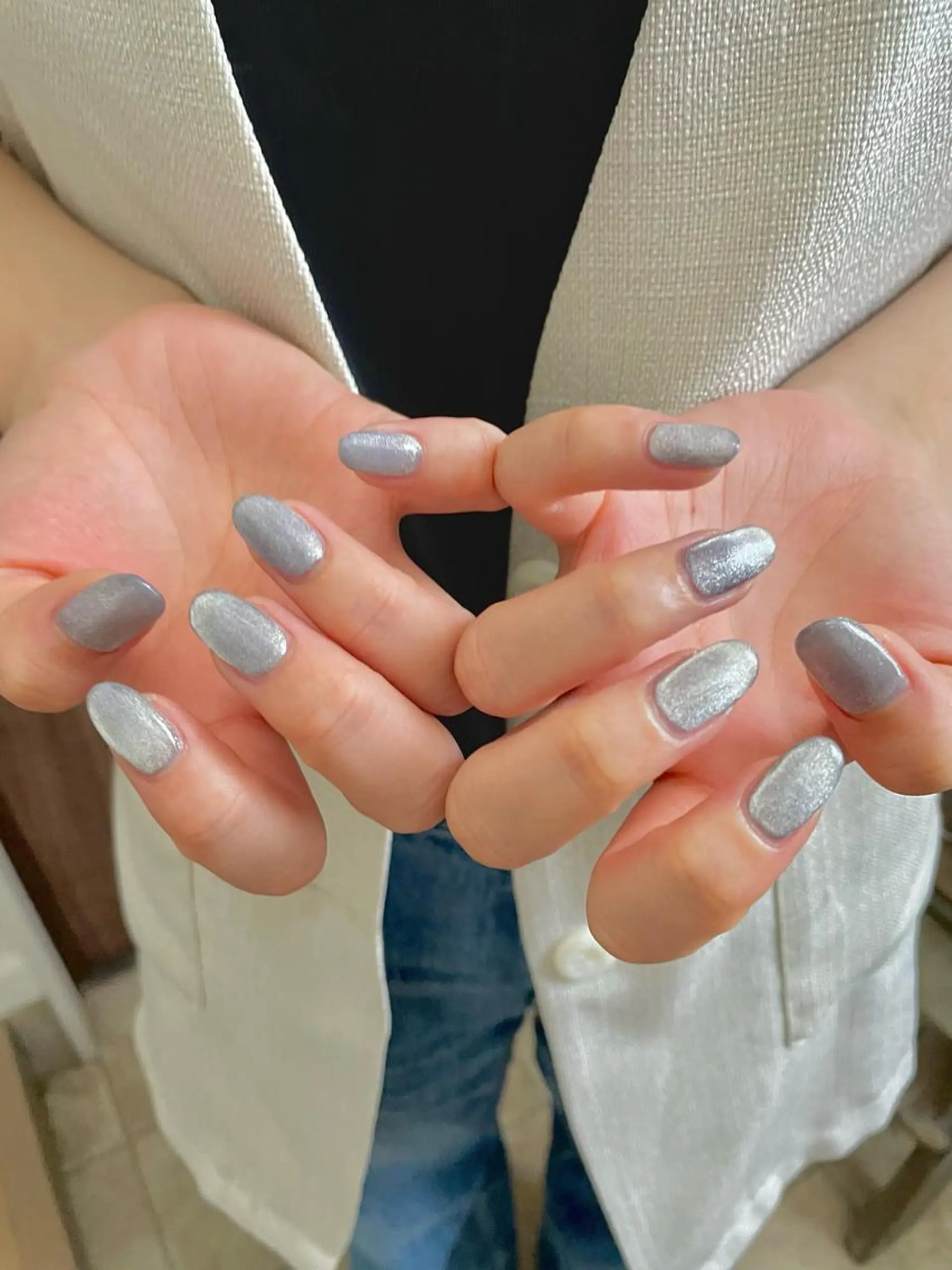 ネイル マグネットネイル 甲府市徳行 🧸prunelleのネイルデザイン