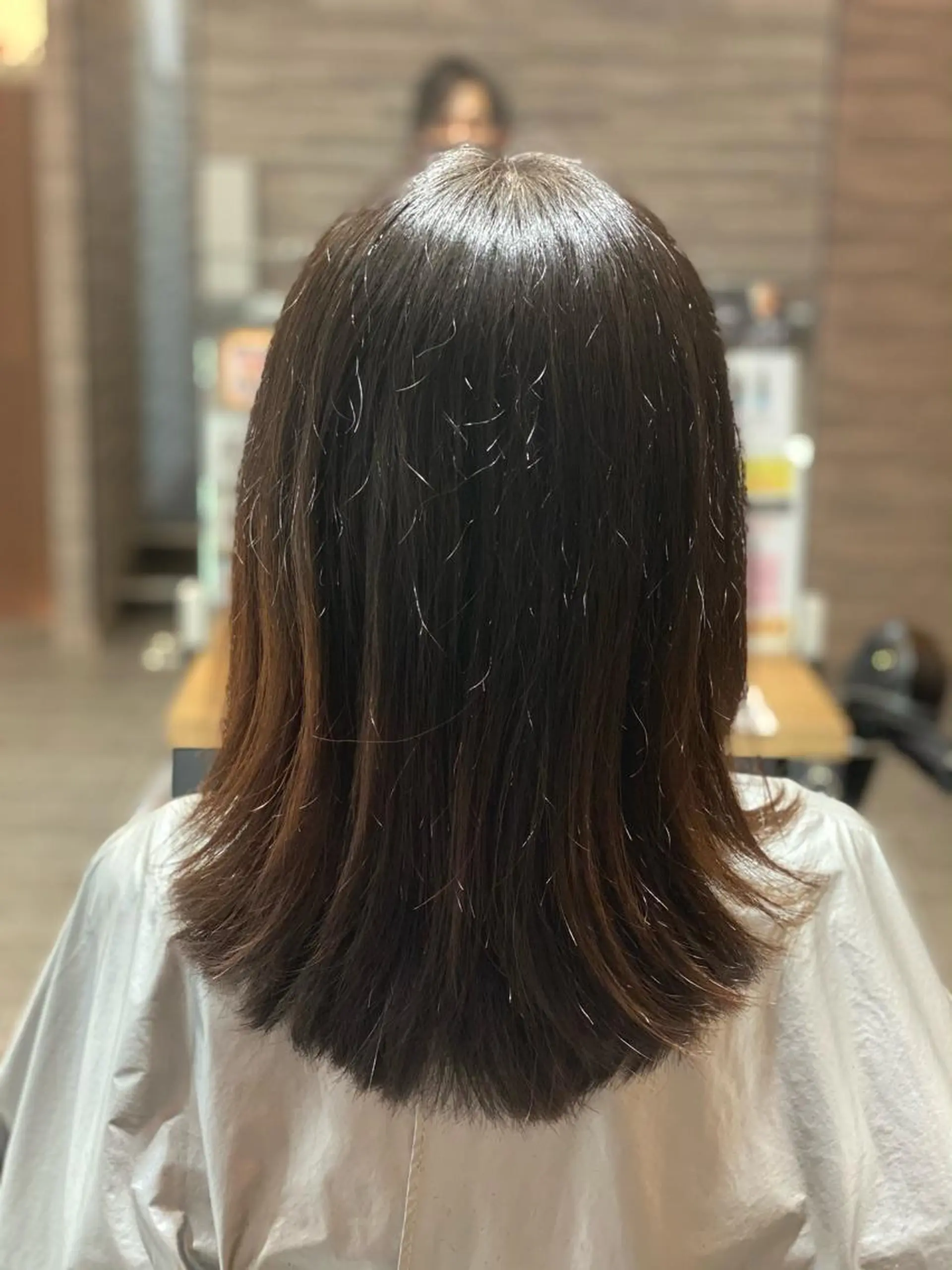 セミロング 尾崎 優也のヘアスタイル