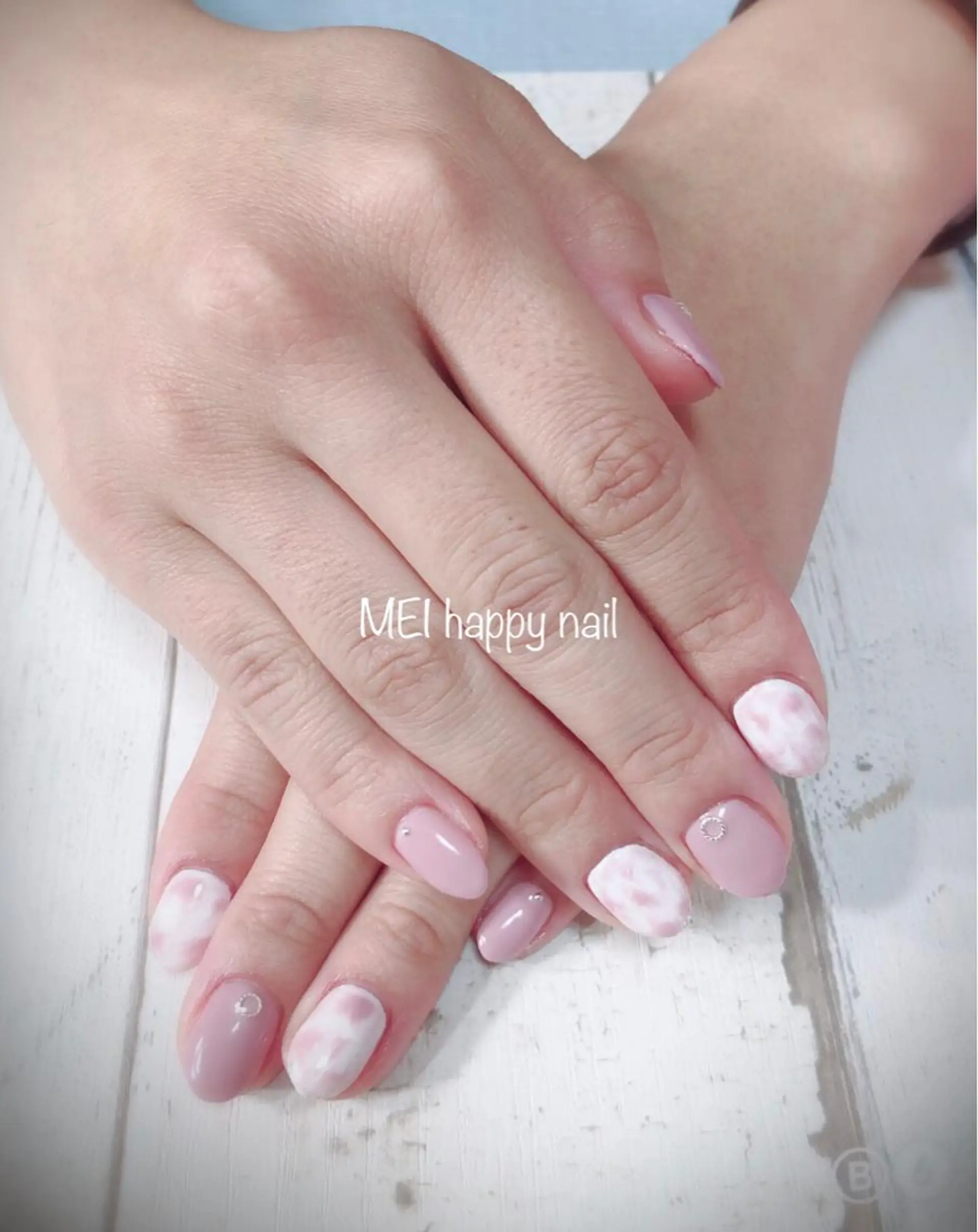 ネイル 北浦和 自爪育成ケアのネイルデザイン