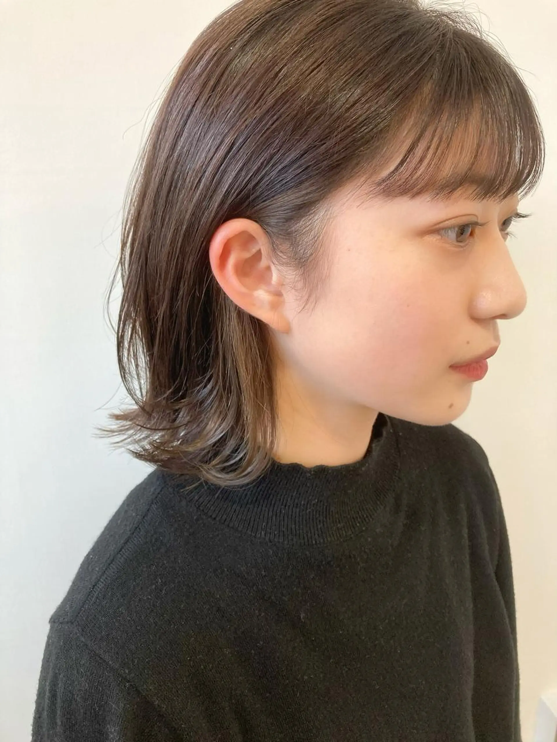 ミディアム ボブ カット ヘアカラー カラーリスト菅野 竜矢🌈のヘアスタイル