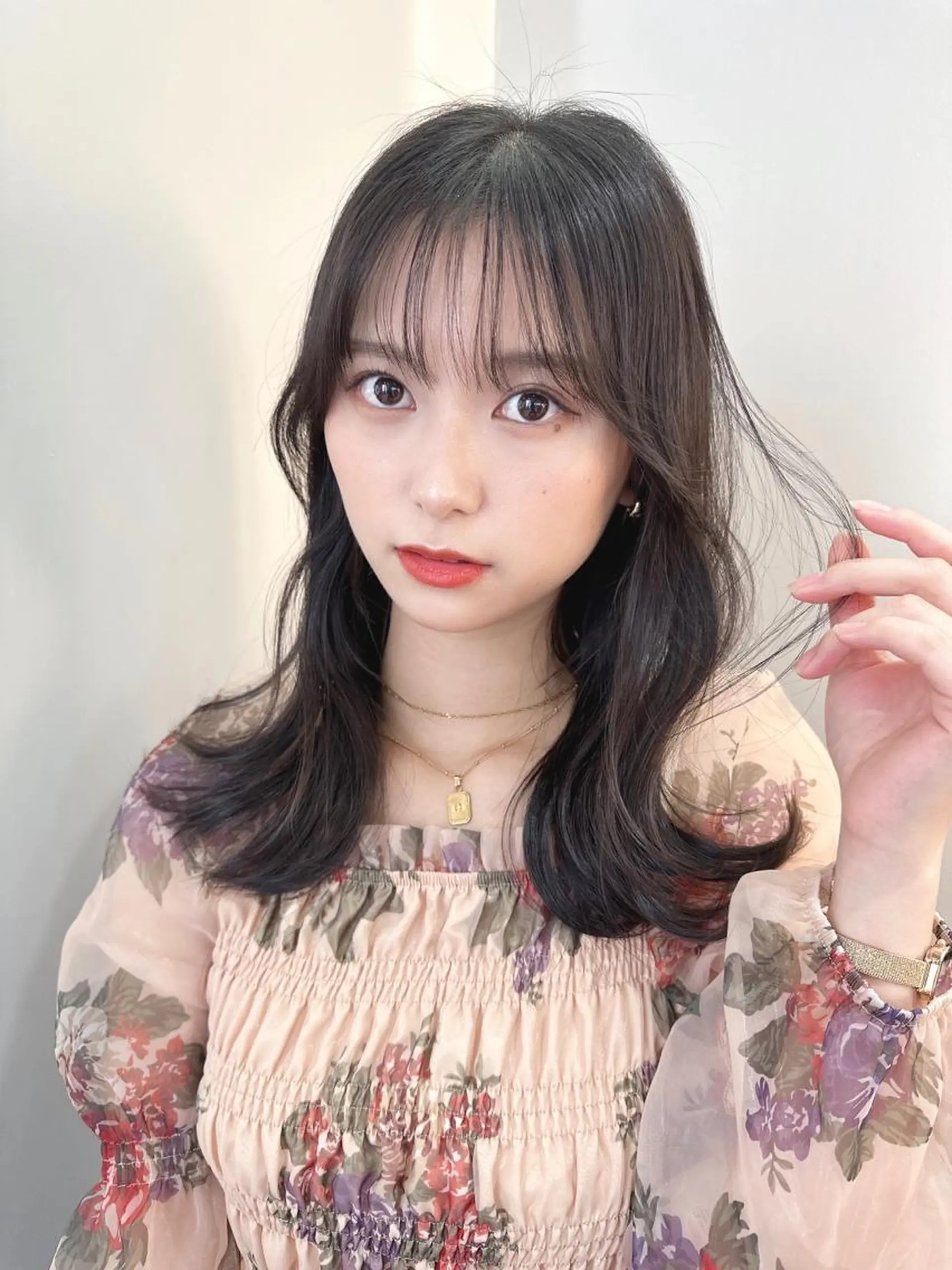 セミロング カット トリートメント レイヤーカット/ ブリーチカラー/雅人のヘアスタイル