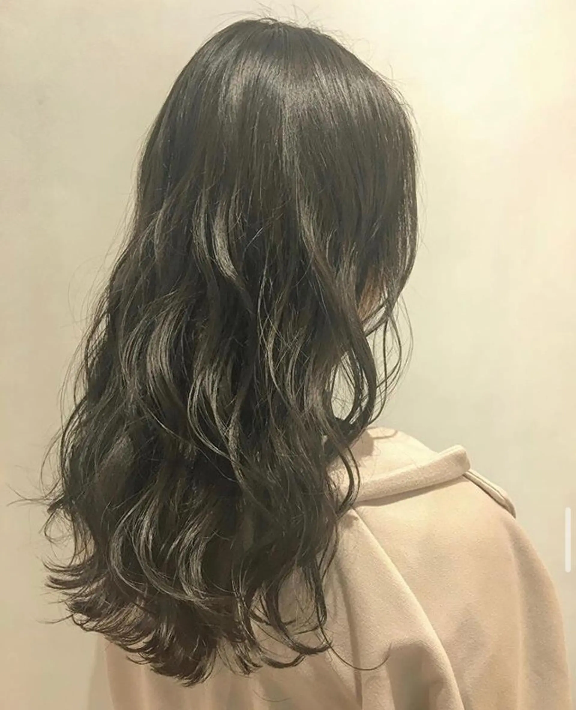 ロング カラー ヘアアレンジ アッシュ アッシュグレー 黒髪 透明感カラー エグチ アキラのヘアスタイル