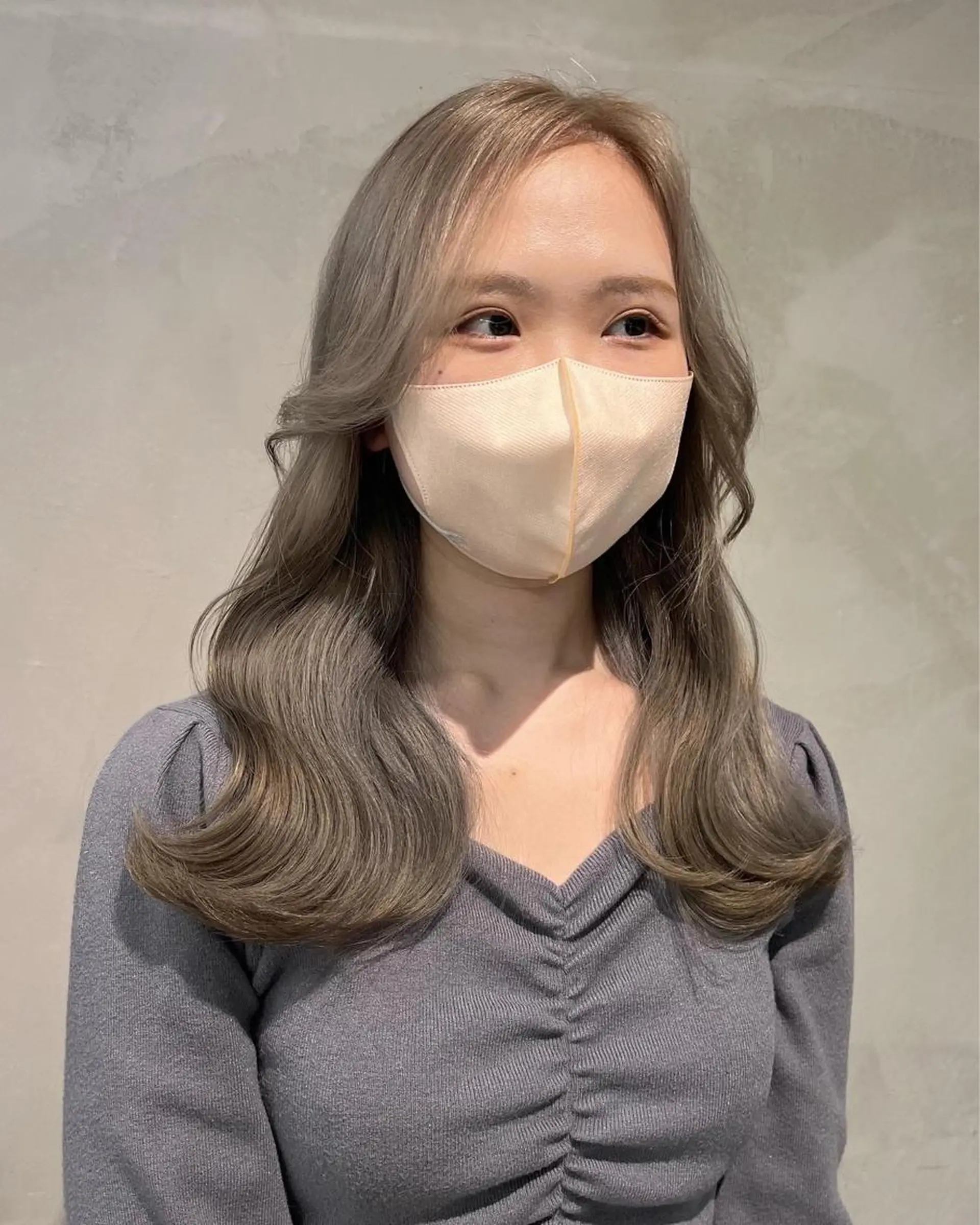 セミロング カラー 韓国ヘア/耳ツボジュ エリー♡ayumuのヘアスタイル