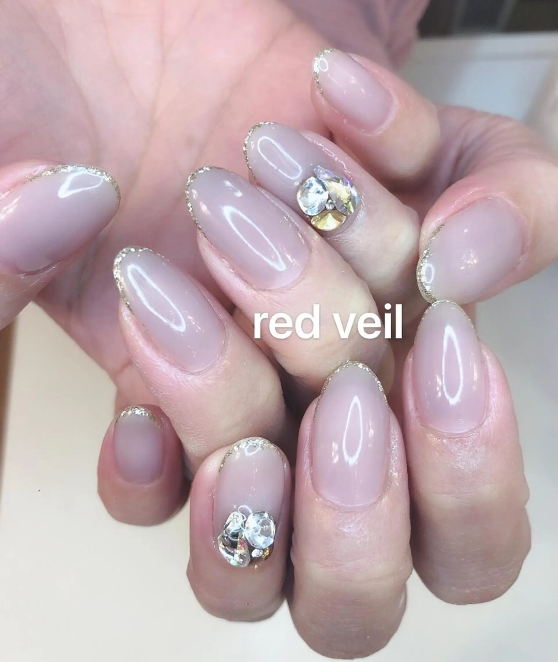 ミディアム ネイル 長さ出し専門 nynaのネイルデザイン