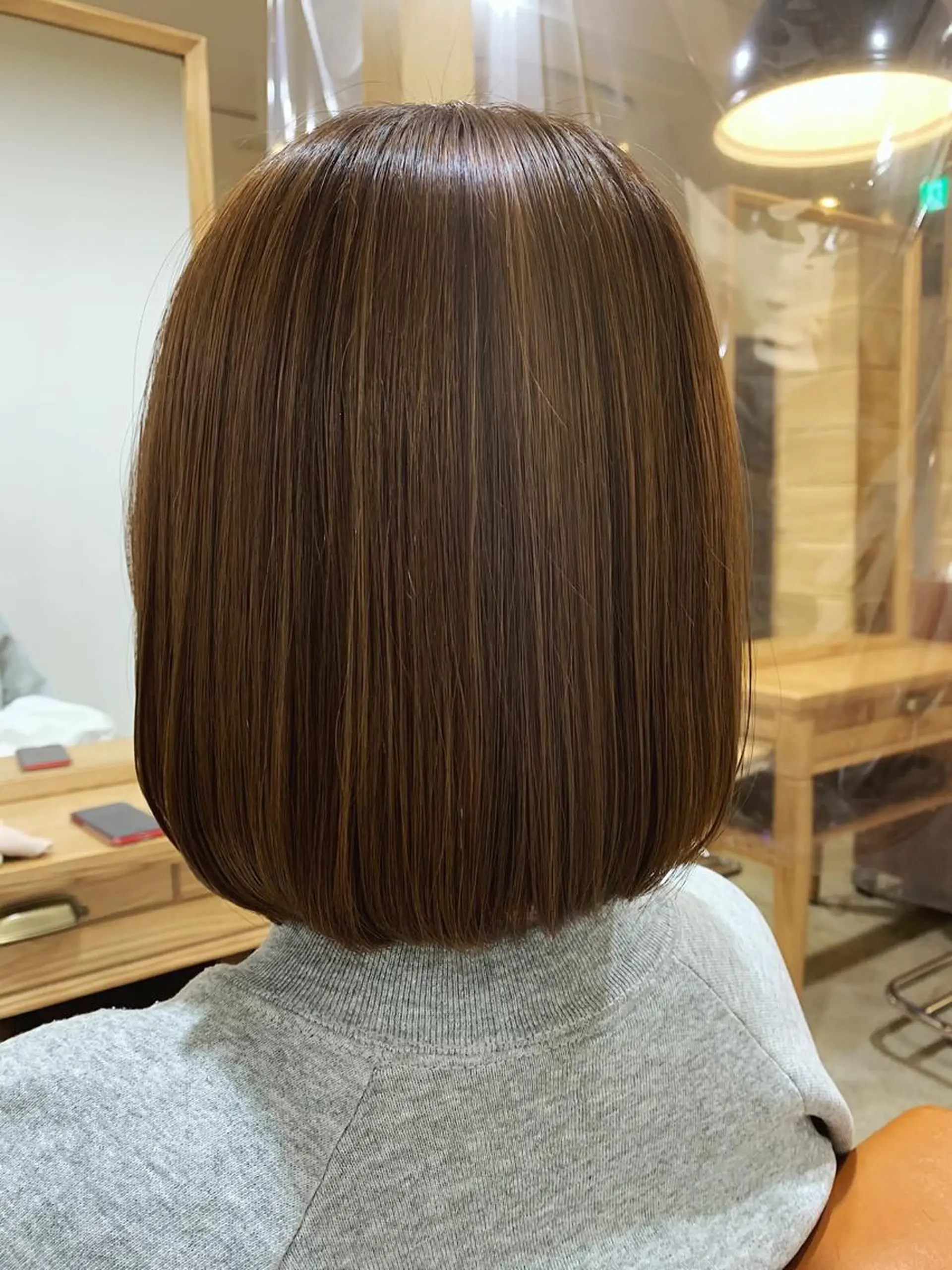 ミディアム カラー 吉成 祐南のヘアスタイル