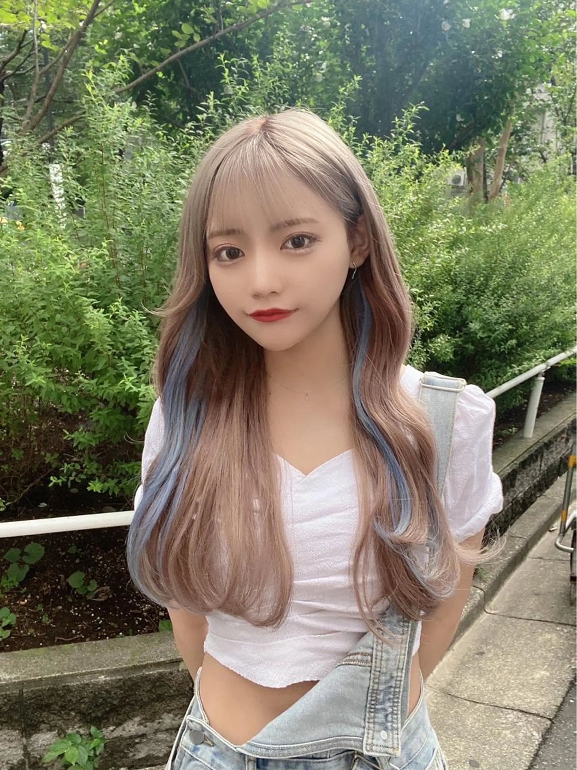 ロング カラー イヤリングカラー エクステ エクステ PSY(サイ)所属・PSY(サイ)池袋 金田尚久🎨のヘアスタイル