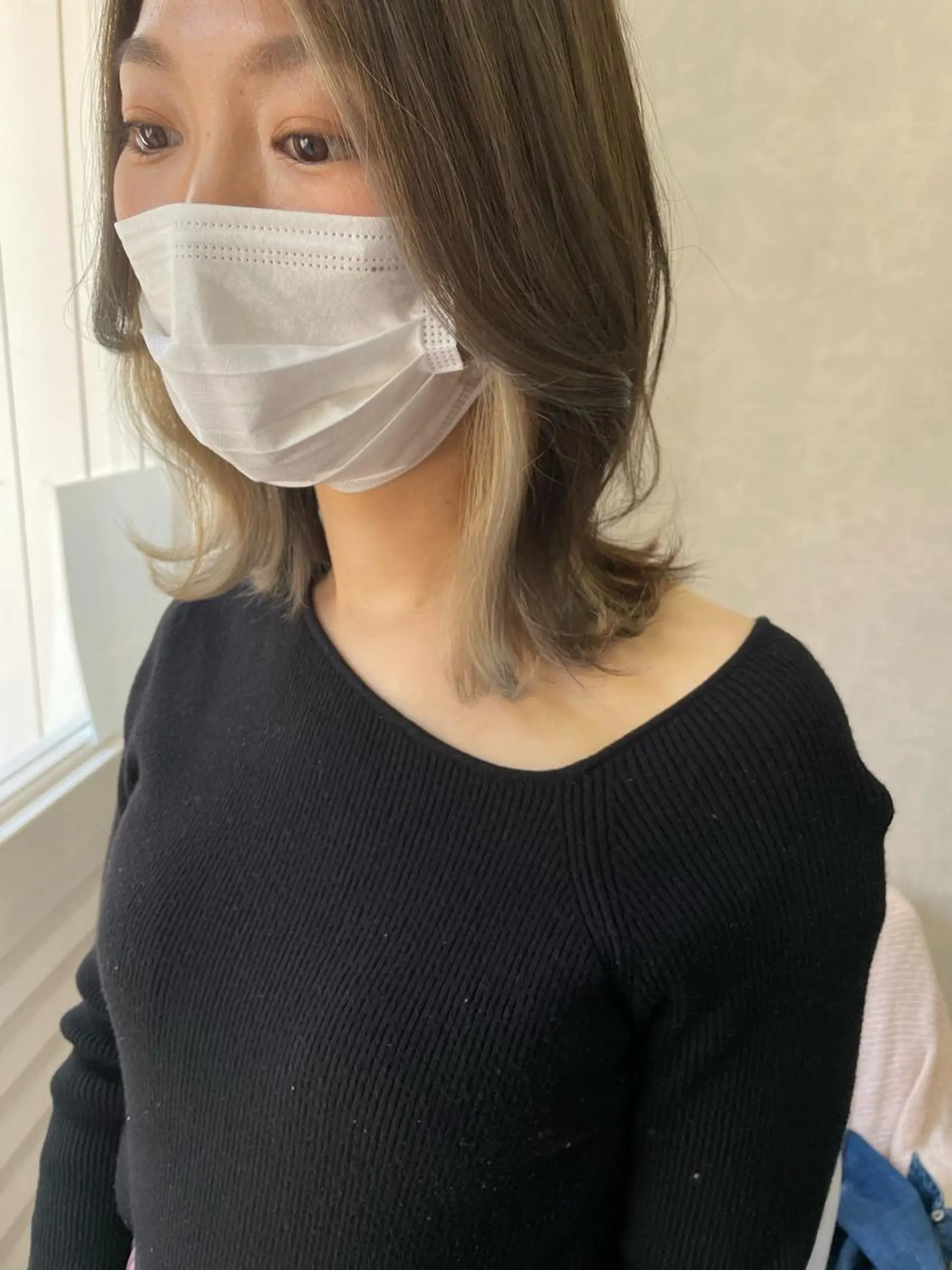 ミディアム ヘアカラー Hair design Laule'a ラウレア所属・新福島店長 植松裕也のヘアスタイル