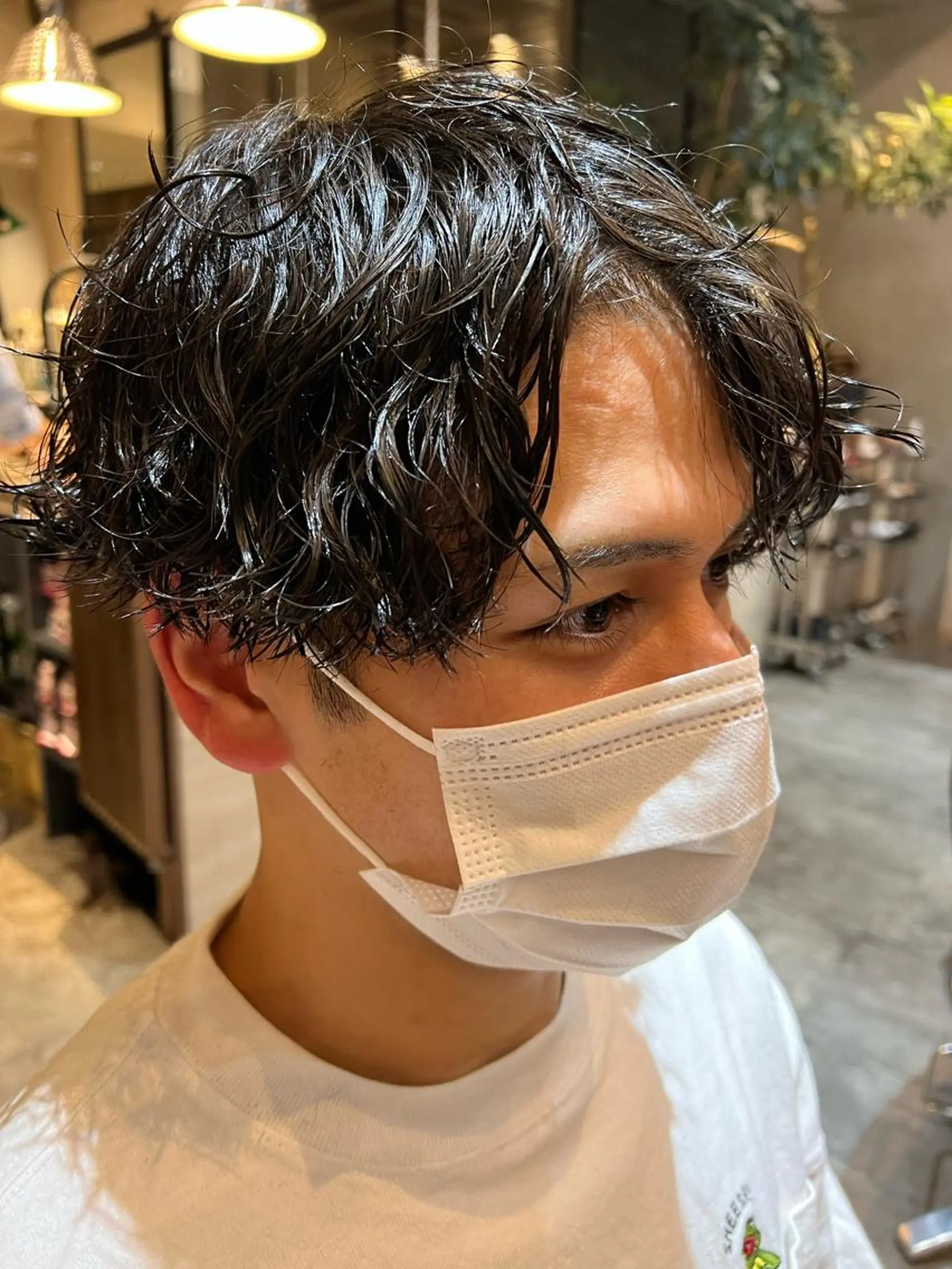 ショート パーマ メンズ 波巻きパーマ カット パーマ トリートメント fifth JINGUMAE所属・波巻きスパイラルパー マ/シャドウパーマ駿のヘアスタイル