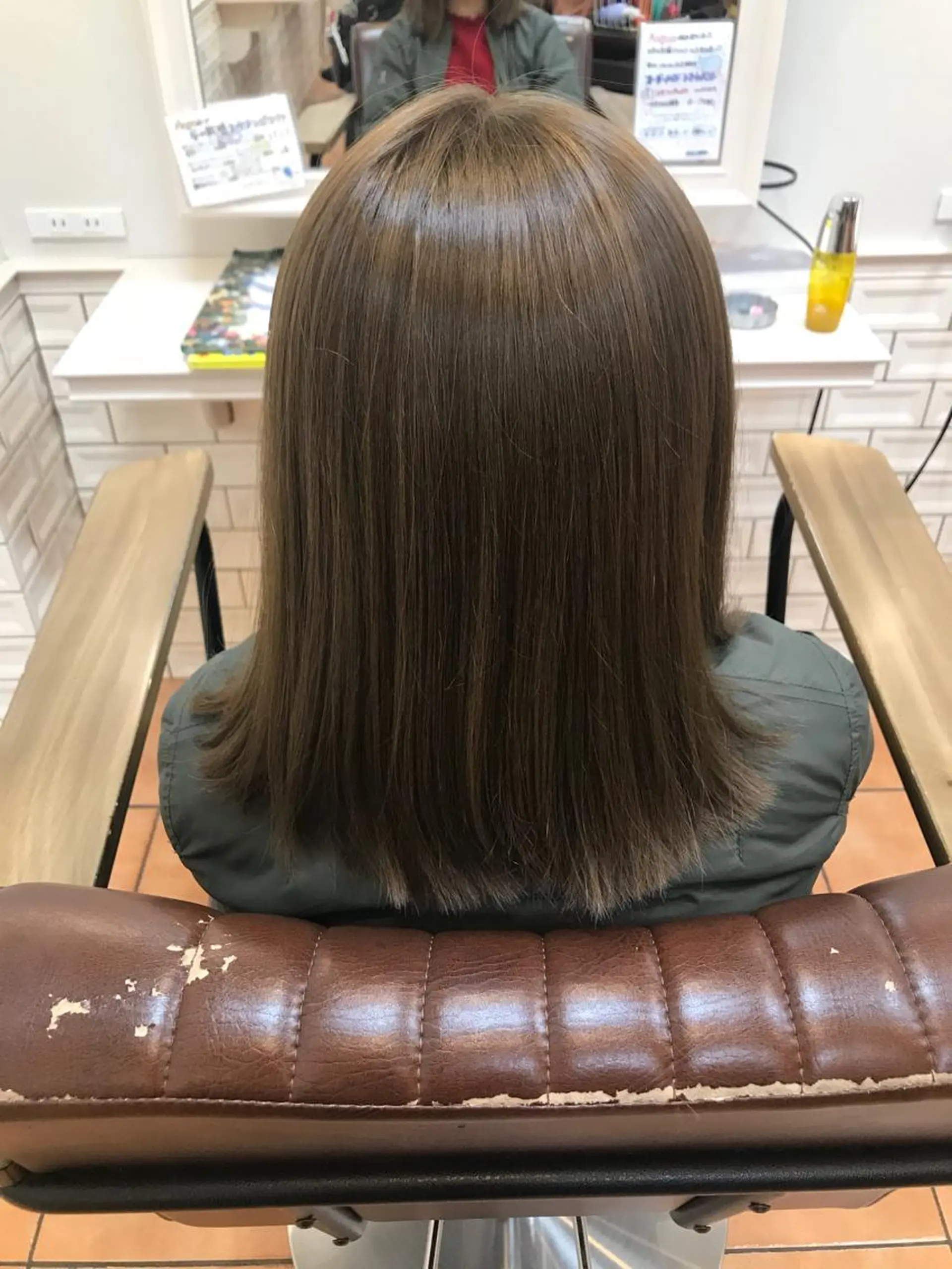 ミディアム カラー ミディアムパーマ アディクシーカラー アッシュ イルミナカラー オーガニックカラー ヘアカラー ヘアセット 髪質改善✨縮毛矯正 美髪担当・大西真奈のヘアスタイル