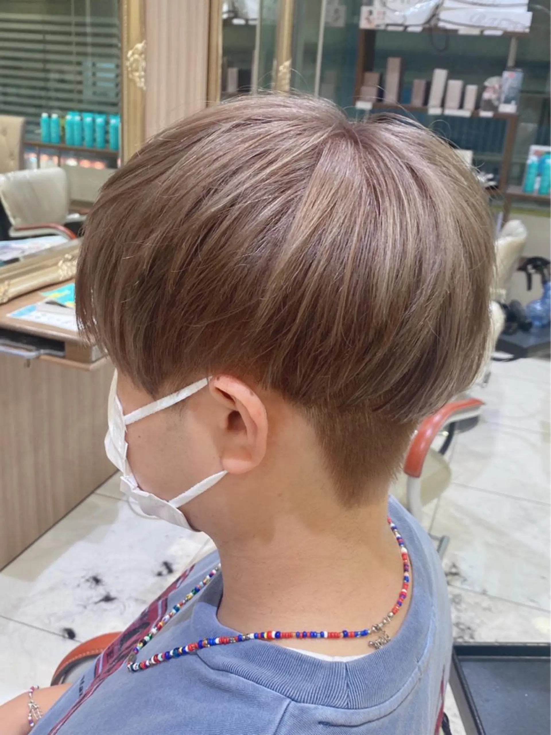 ショート カラー メンズ 古川 琴美のヘアスタイル