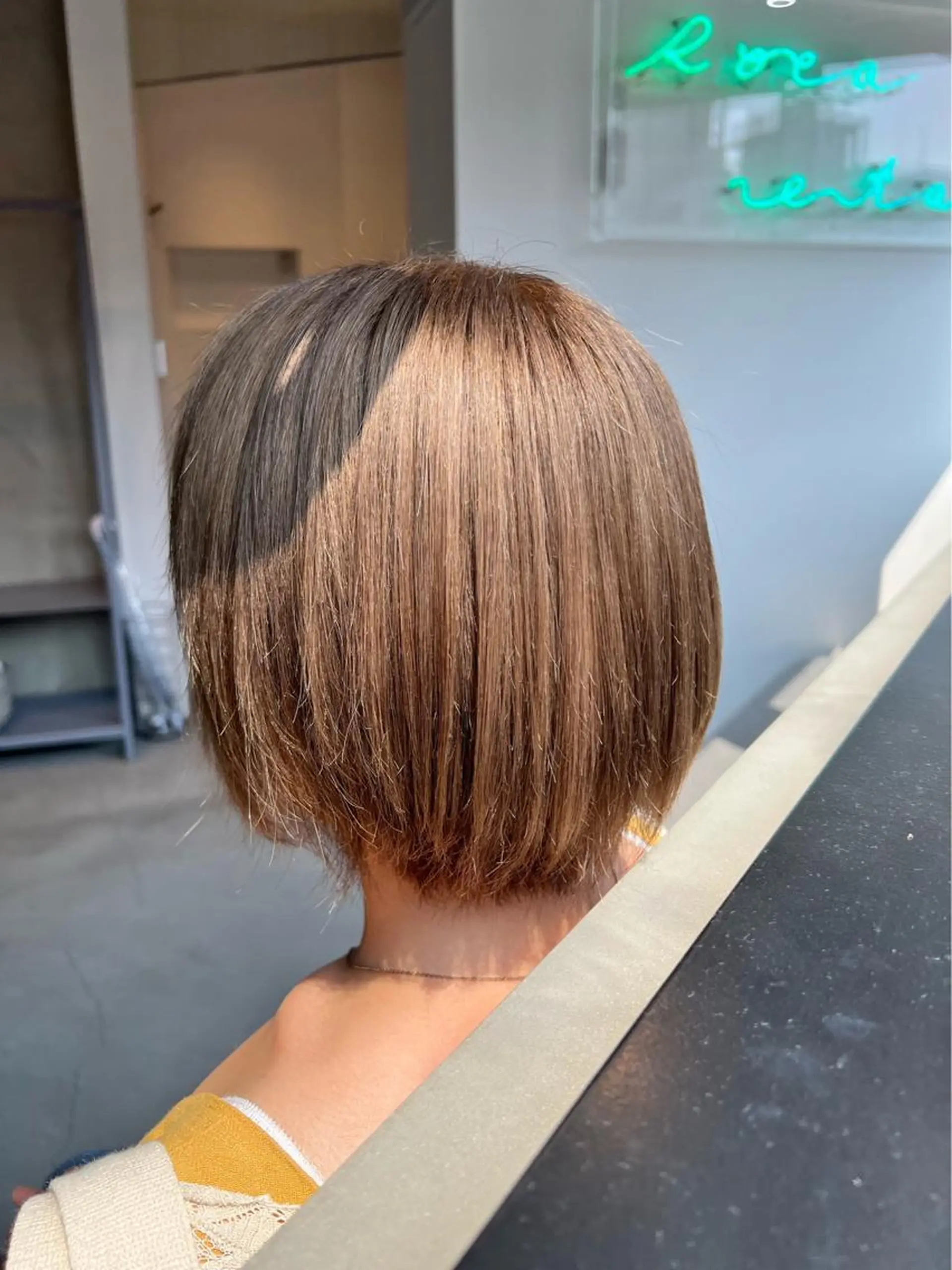 ショート カラー ベージュカラー ブラウンカラー ブラウンベージュ ロカリタ　河原町三条所属・🌐👽フクイ キララ🌎💎のヘアスタイル