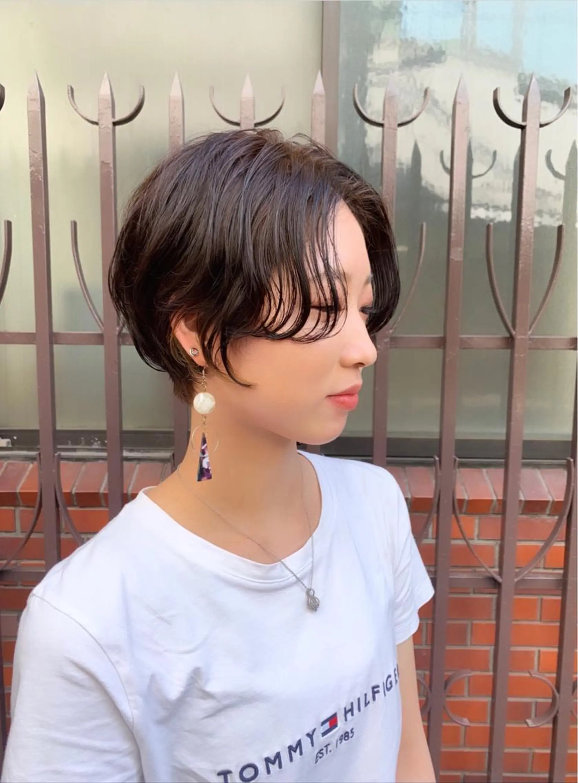 ショート ハンサムショート ショートヘア レイヤー×縮毛矯正 深見 拓のヘアスタイル