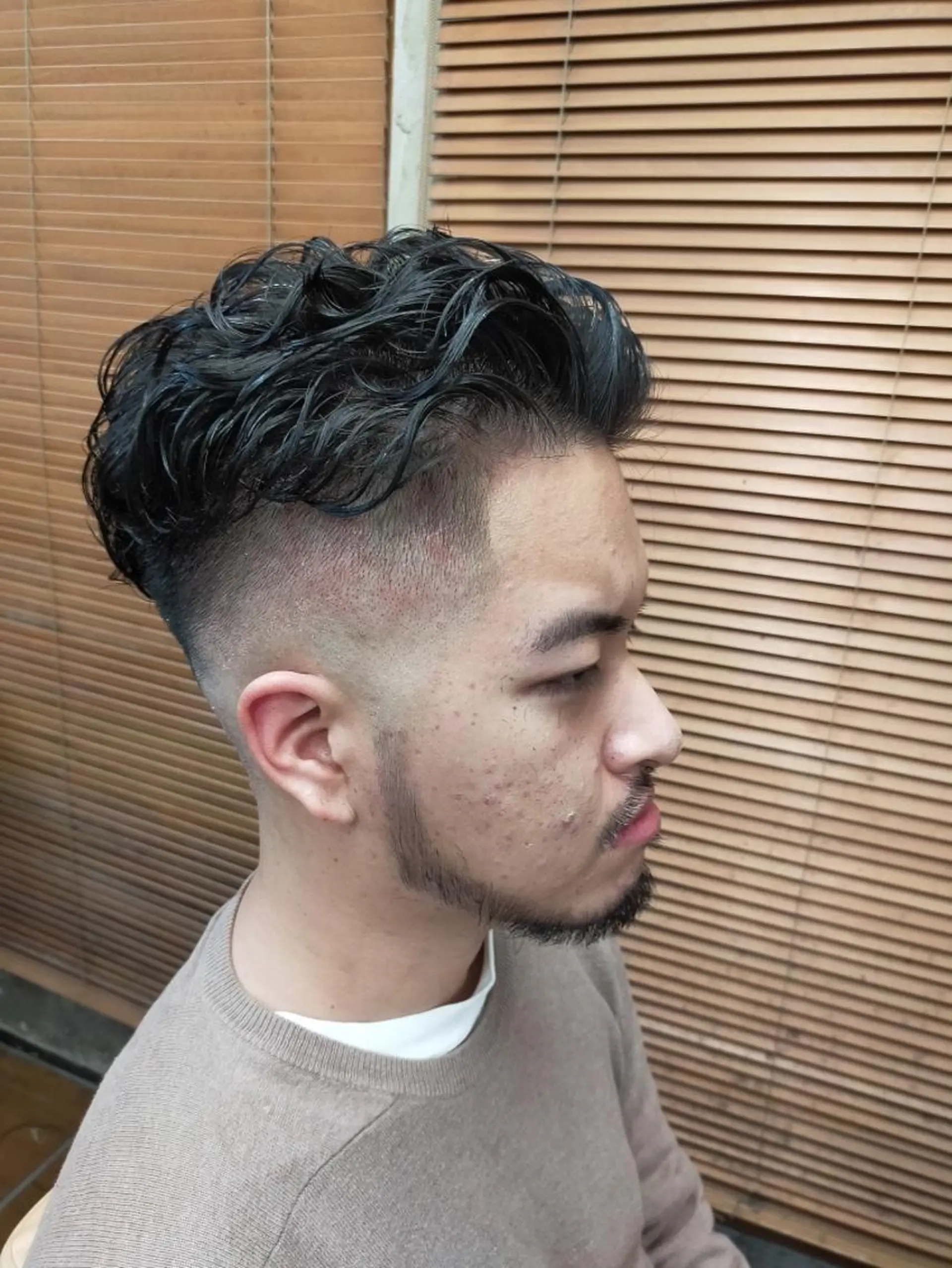 ショート パーマ おしゃれさろんオオキ所属・男を磨く Barber オオキのヘアスタイル