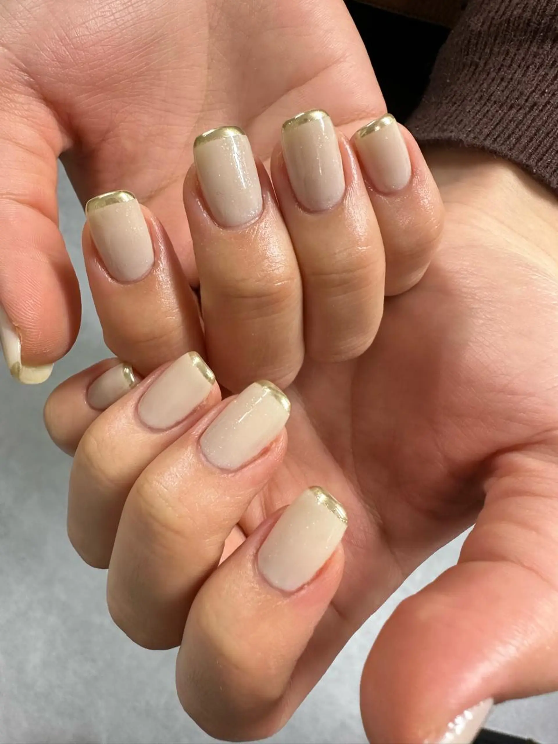 ネイル フレンチネイル ミラーネイル mana nailのネイルデザイン