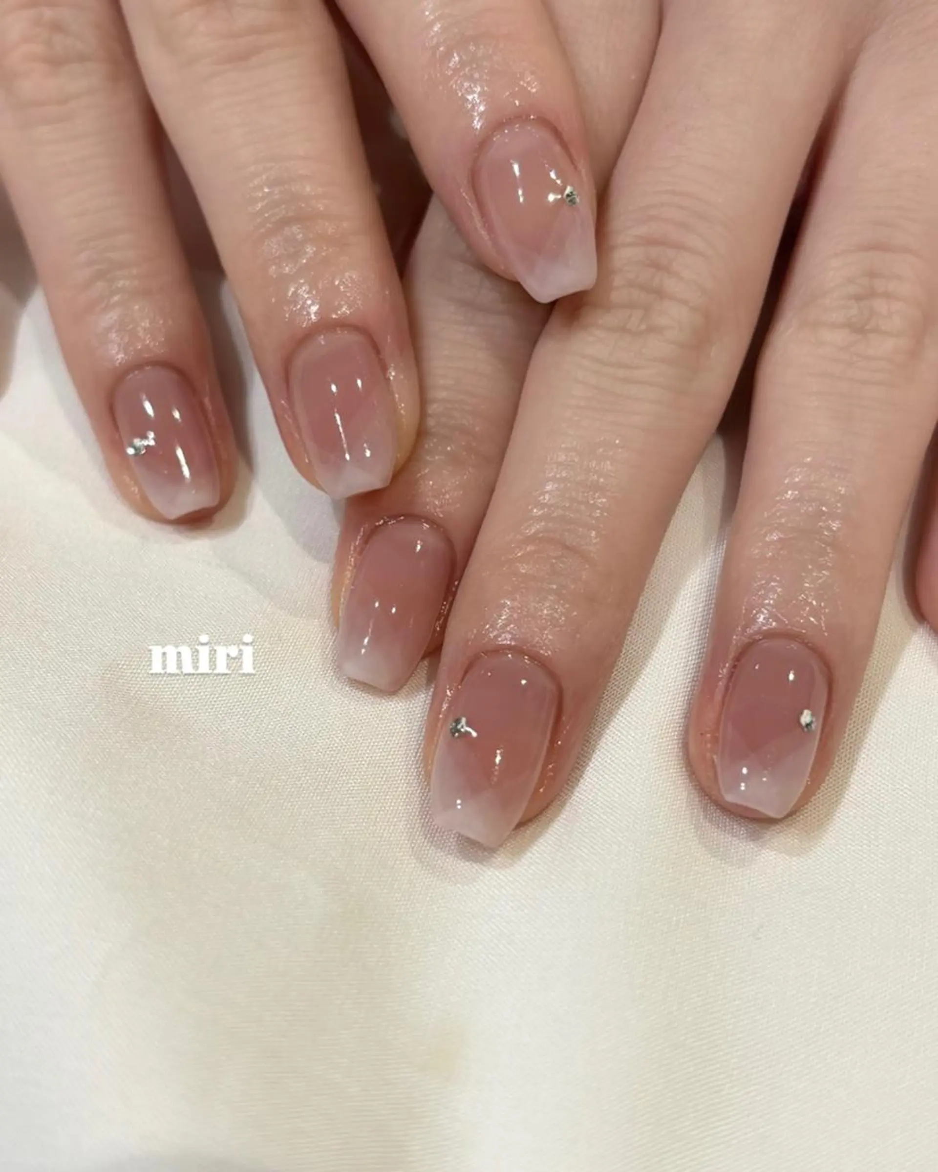 ネイル フレンチネイル ハンドネイル 新宿代々木/ちゅるん ワンホン/aya🤍のネイルデザイン