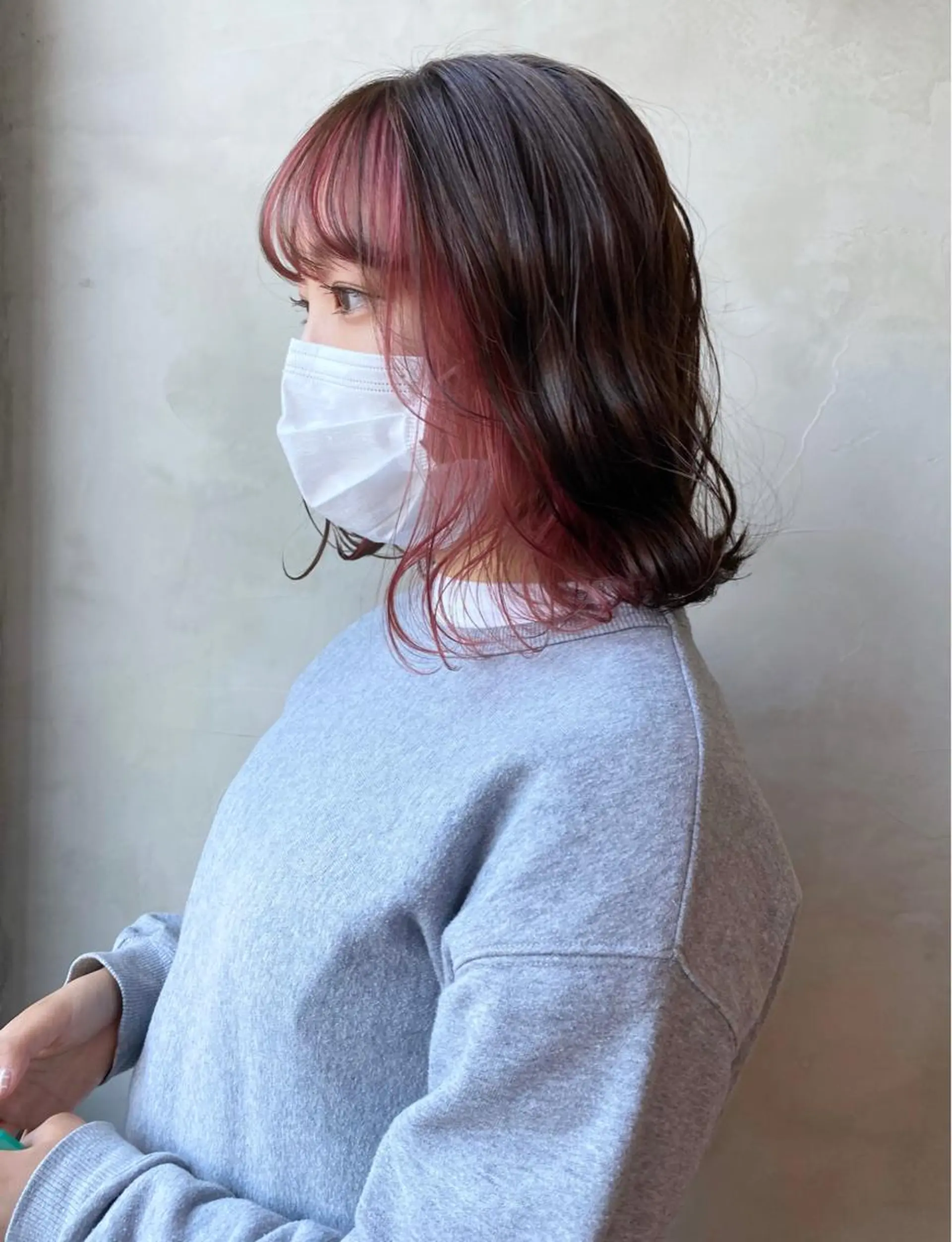 カラー ピンクカラー ALL HAIR所属・ALL  HAIR 大河由実のヘアスタイル
