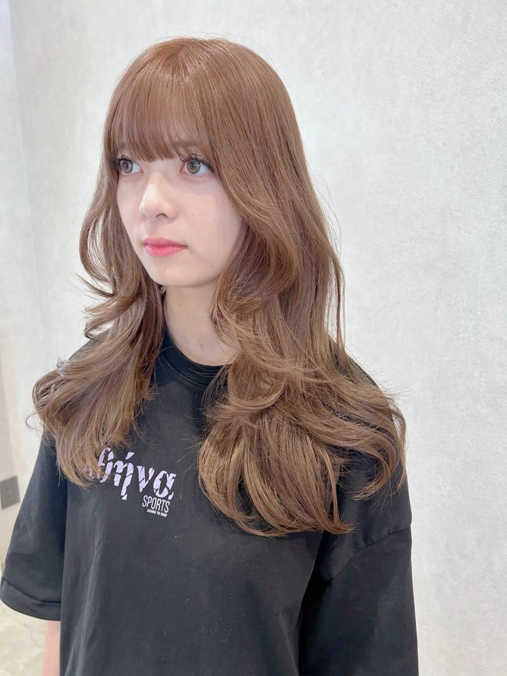 ロング カラー 韓国風ヘア レイヤーカット 艶髪/モテヘア🎀 MIHOのヘアスタイル