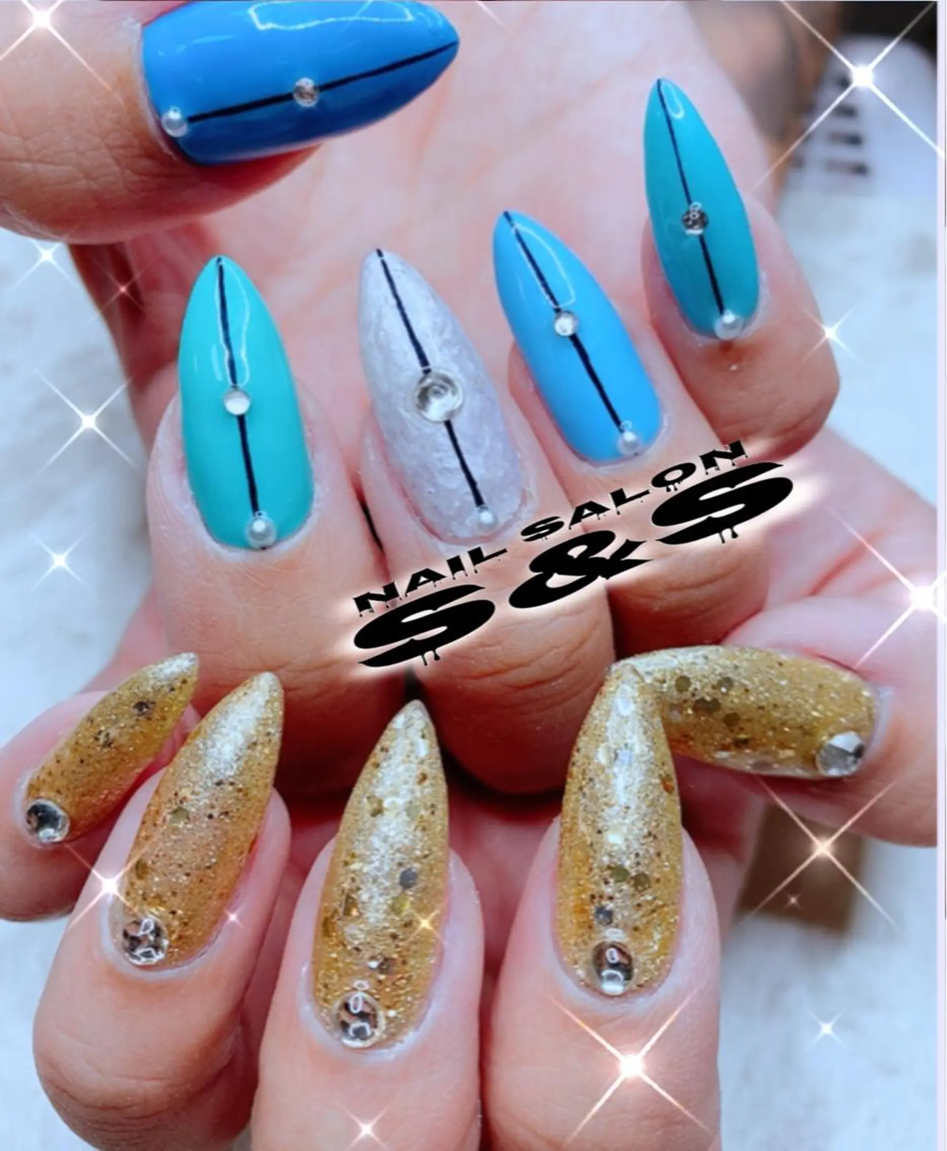 ネイル 長さ出し メンズネイル 持ち込み スカルプネイル S&S 村田小百合のネイルデザイン