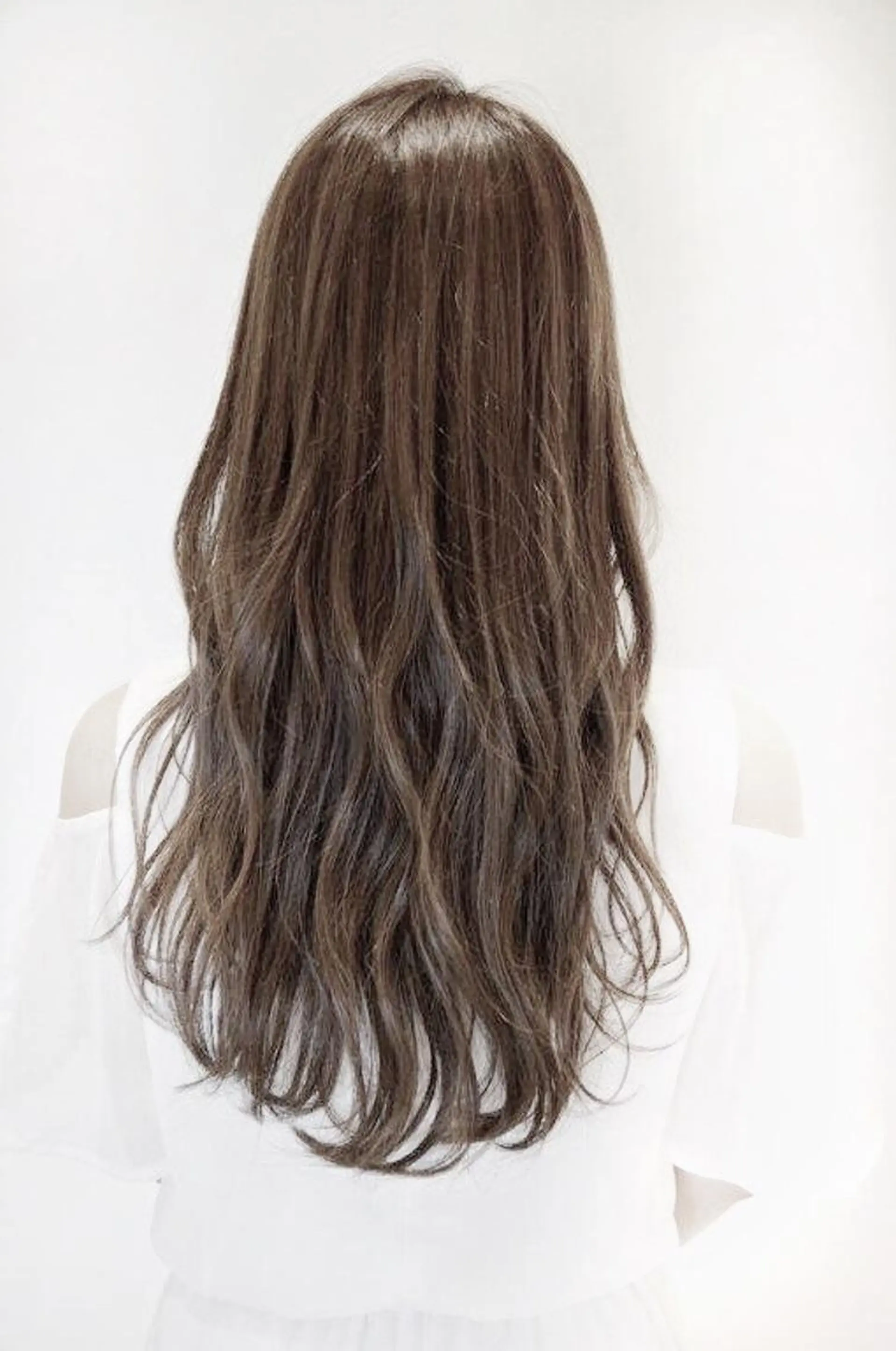 ロング ヘアカラー トリートメント 髪質改善\酸熱TR カット【店長】のヘアスタイル