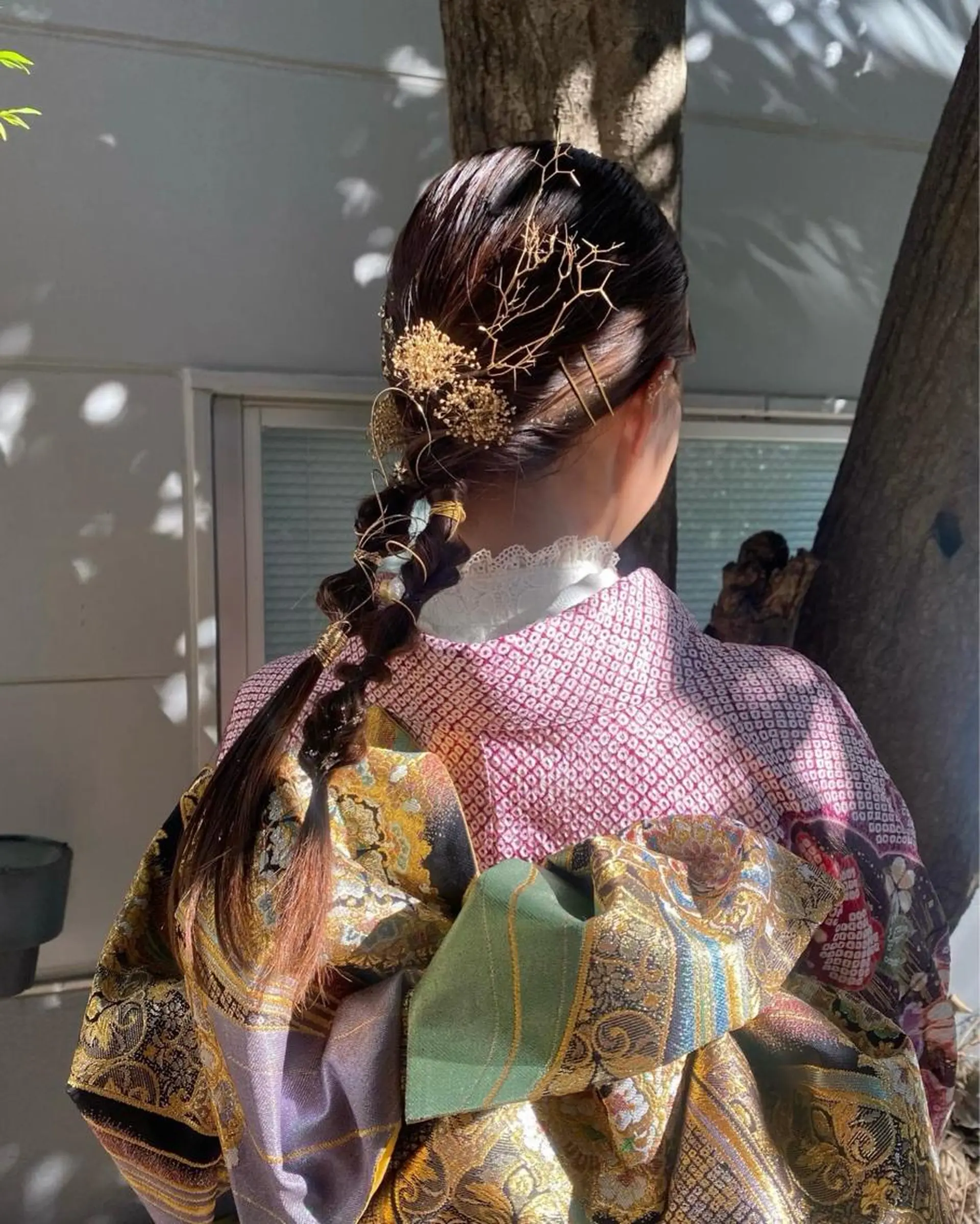 セミロング ヘアアレンジ 成人式 Teal所属・大石 沙季のヘアスタイル