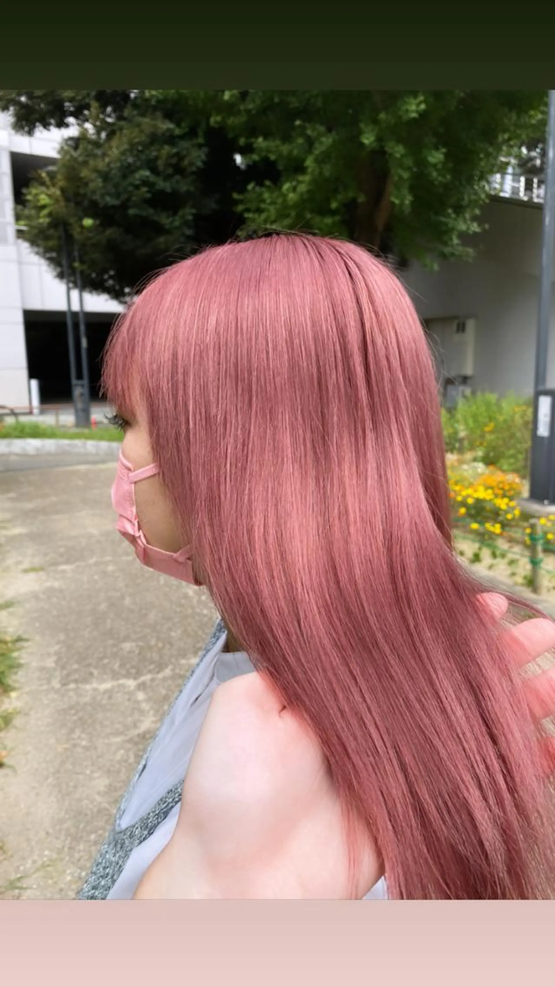 ロング カラー ブリーチ ケアブリーチ ピンクカラー 韓国風ヘア 鈴木/ミルクティー/ ブリーチ/ボブ/のヘアスタイル