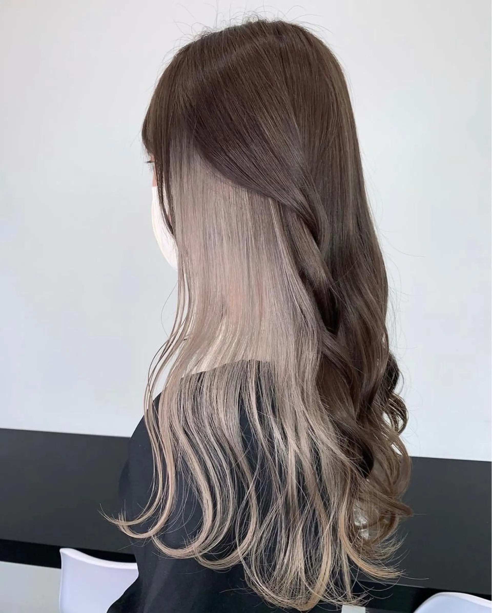 ロング LINOET名古屋所属・ダブルカラー🩶上村 純妃🩶名駅徒歩5分のヘアスタイル