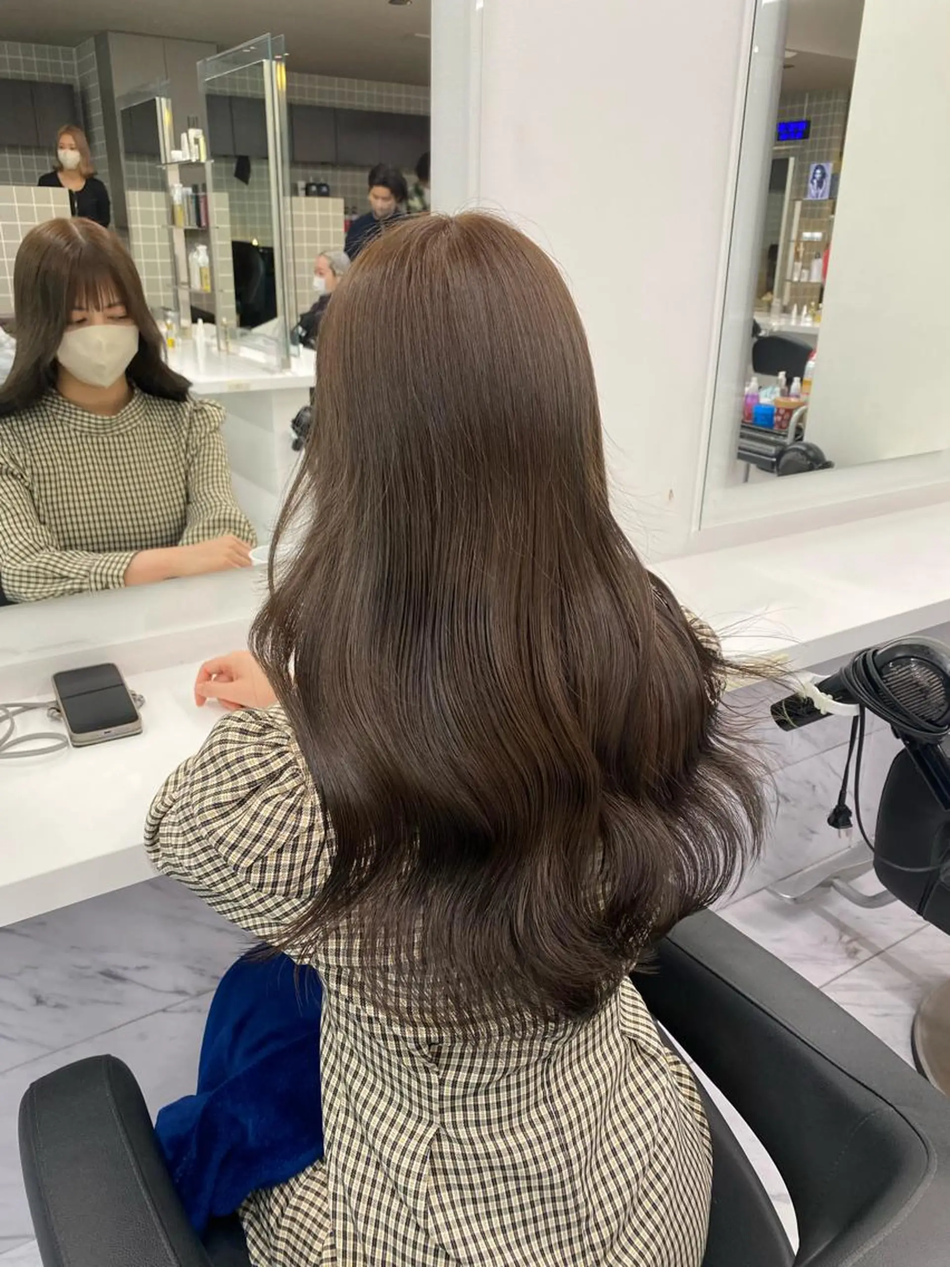 ロング カラー ヘアアレンジ キッズ ベージュカラー TRUNAIL&EYE所属・TRU Shino🦋のマツエク・マツパデザイン