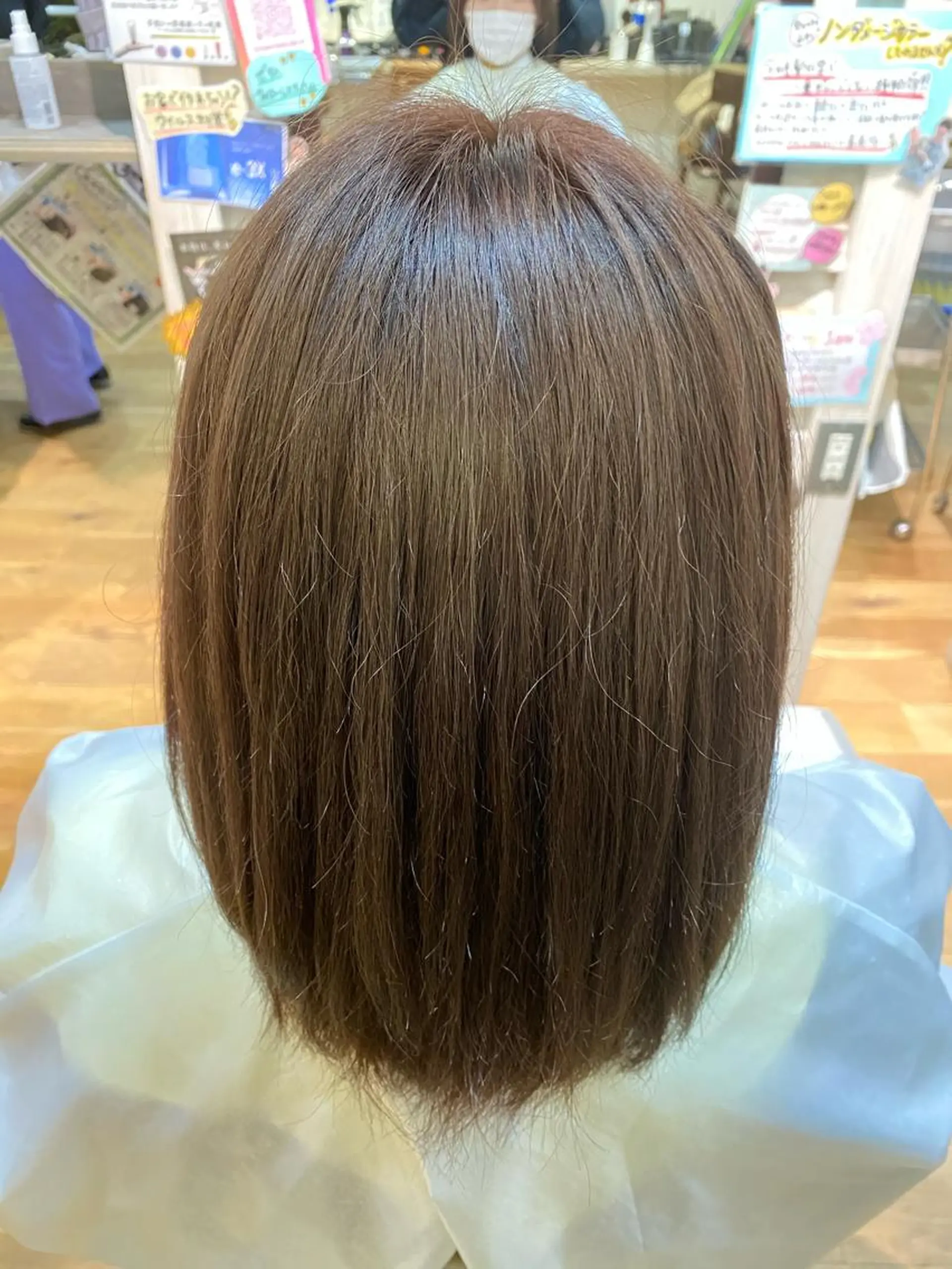 セミロング カラー 藤井 沙季のヘアスタイル