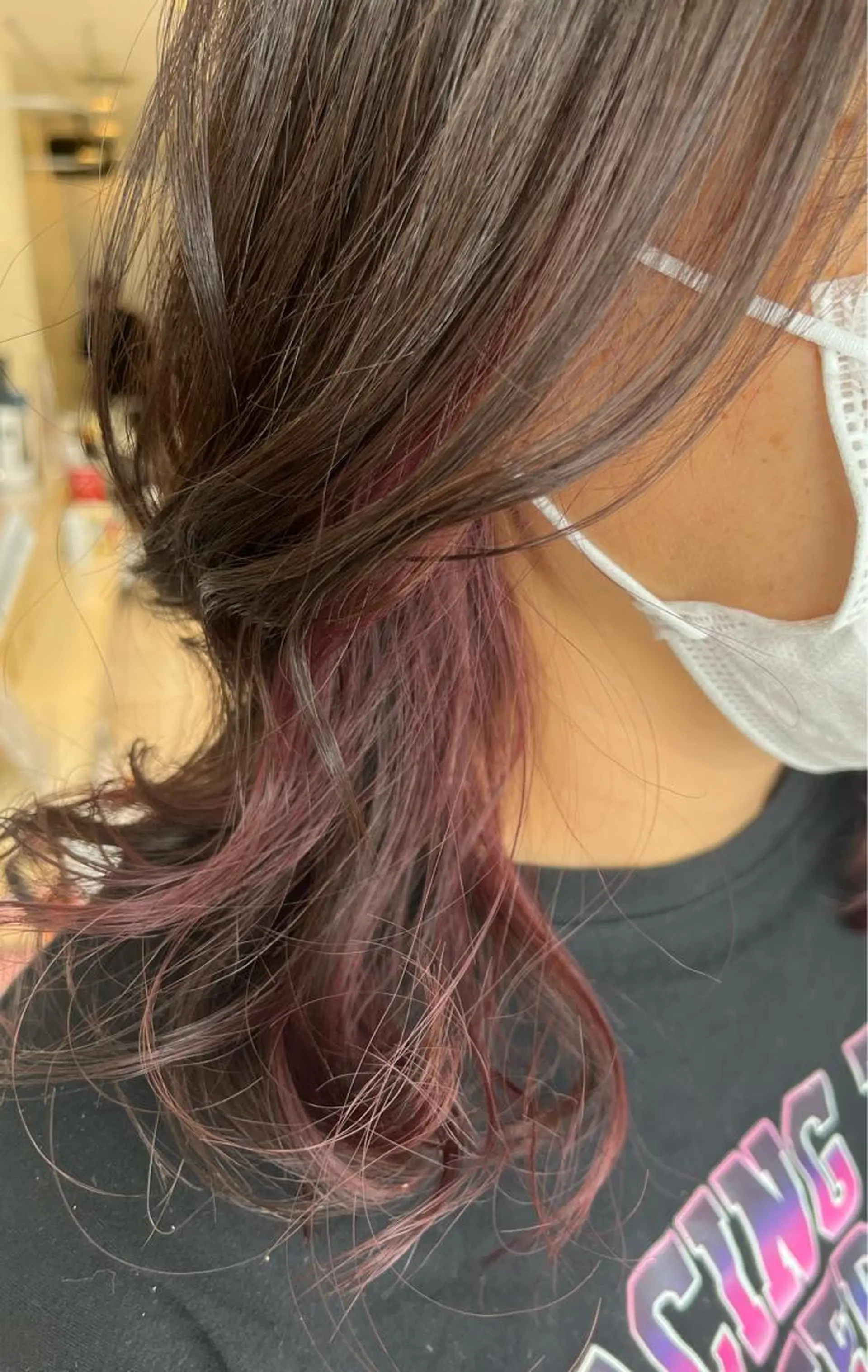 セミロング カラー 保子 祐里香のヘアスタイル