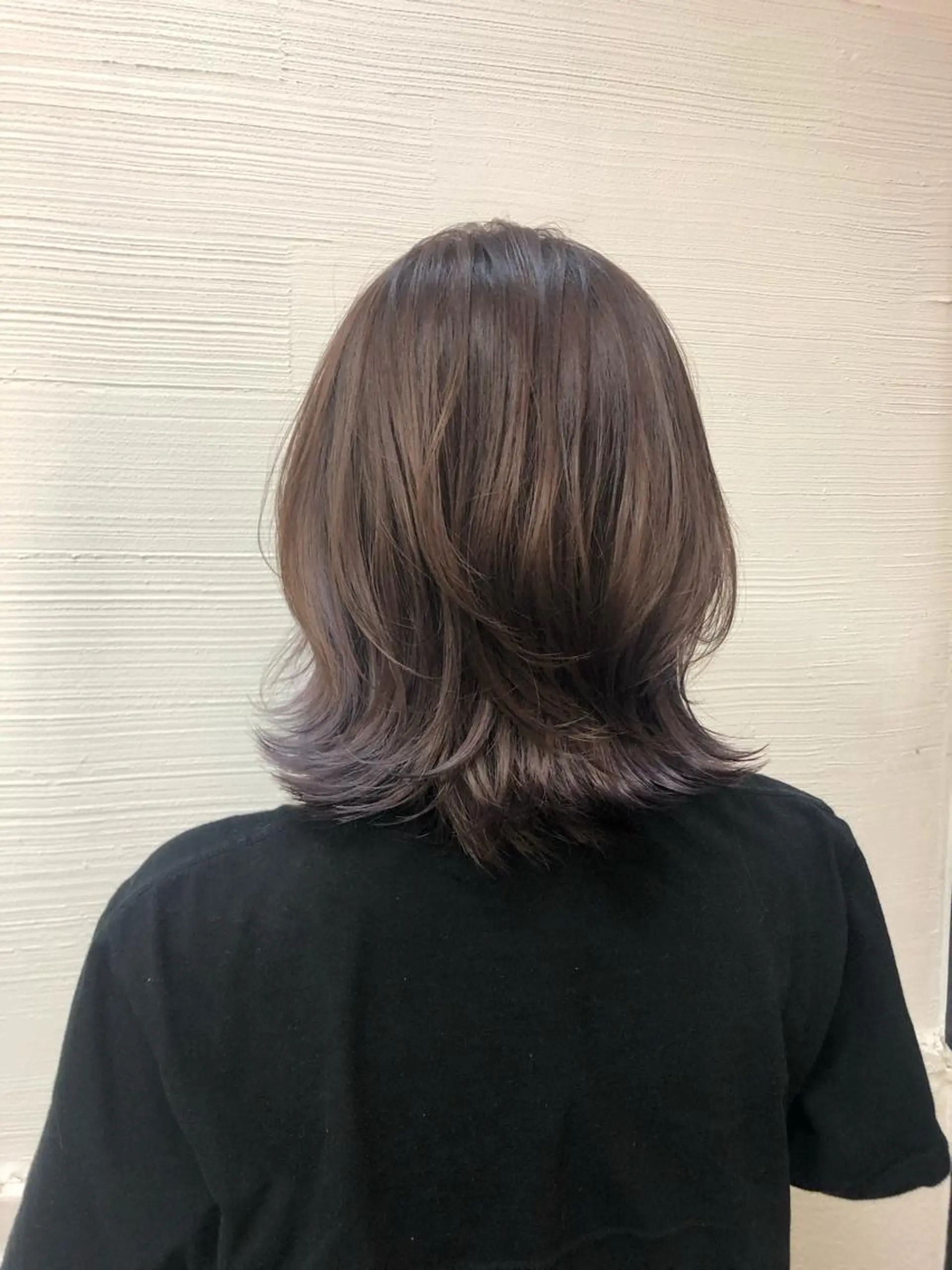 ミディアム カラー ベージュカラー ブリーチ グレージュ ラベンダーカラー ラベンダーグレージュ カット ヘアカラー トリートメント ボブ/縮毛矯正/ レイヤー/塚田のヘアスタイル