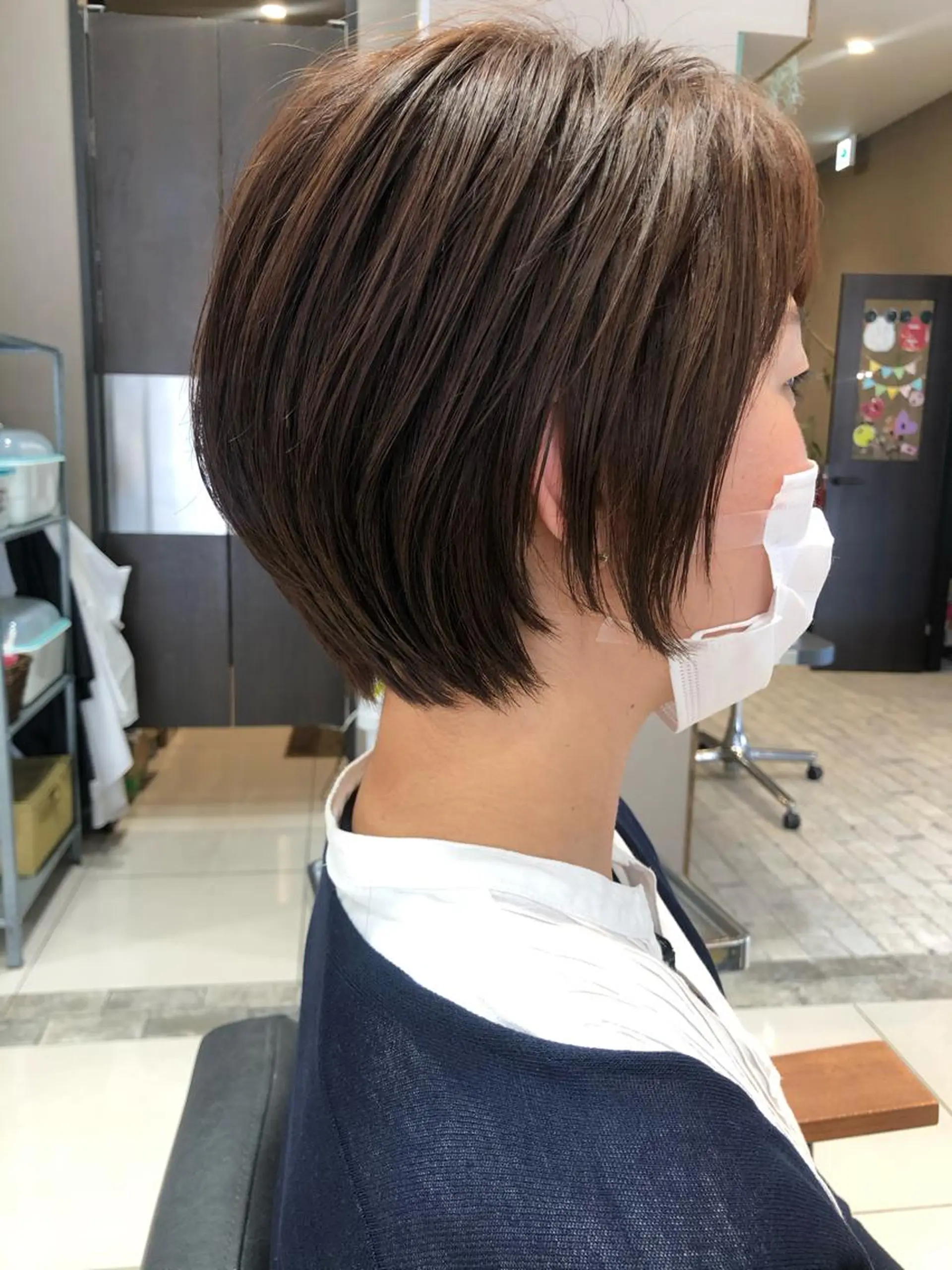 ショート カラー 丸みショート ショートヘア カット ヘアカラー ディレクター ノナカのヘアスタイル